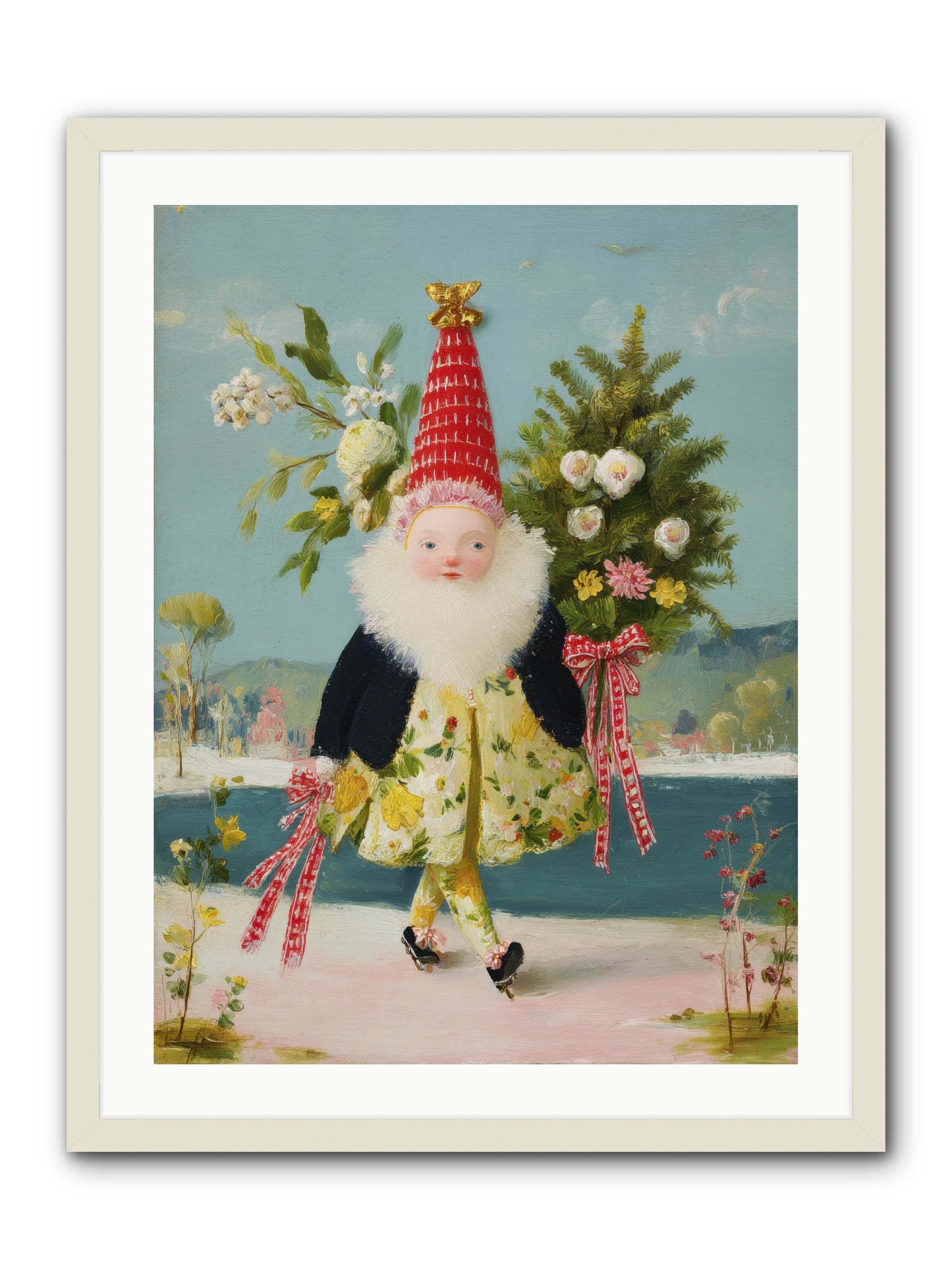Small Wonder, Big Heart -- Framed Print - White 24x32