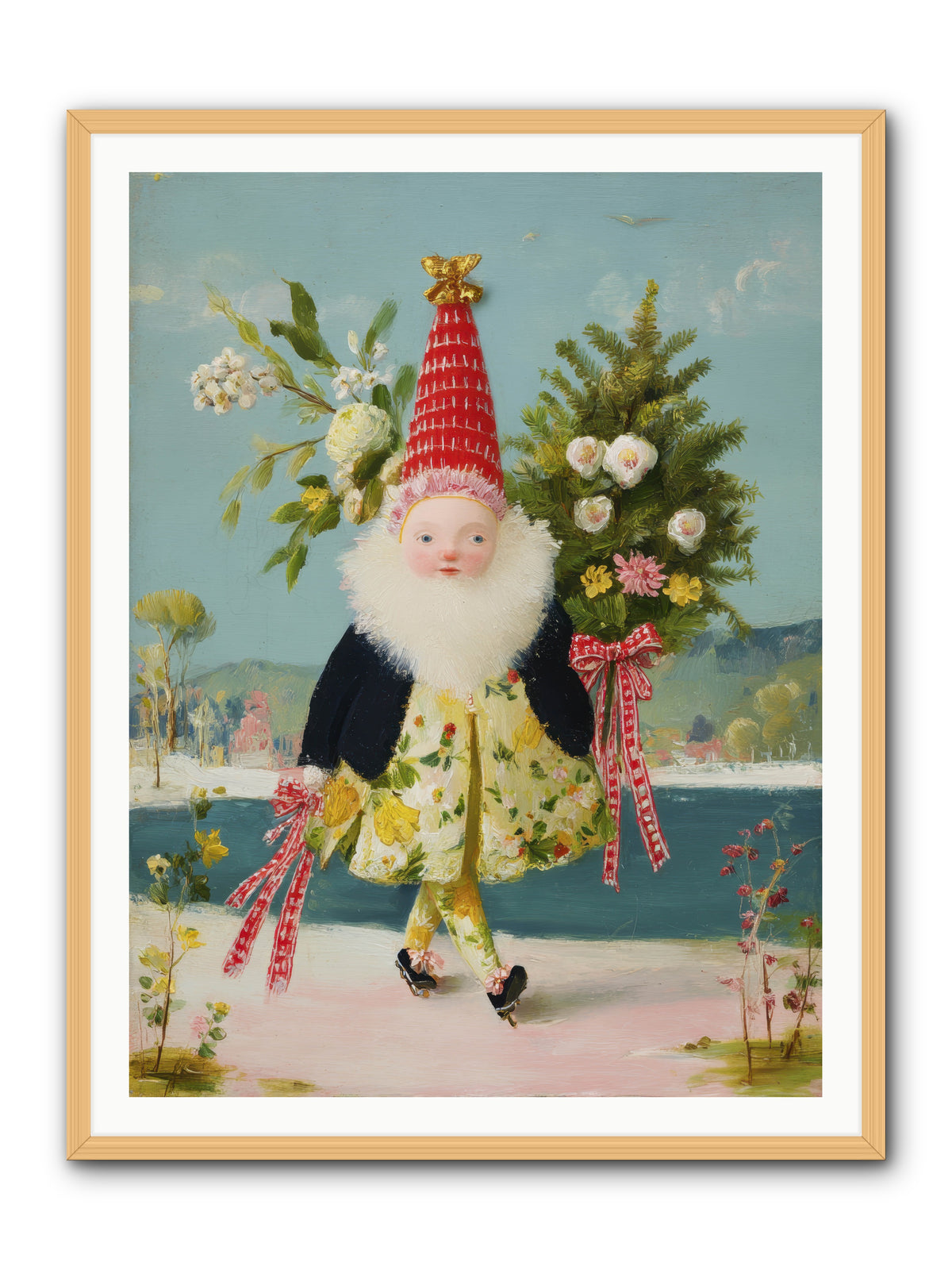 Small Wonder, Big Heart -- Framed Print - Natural 36x48