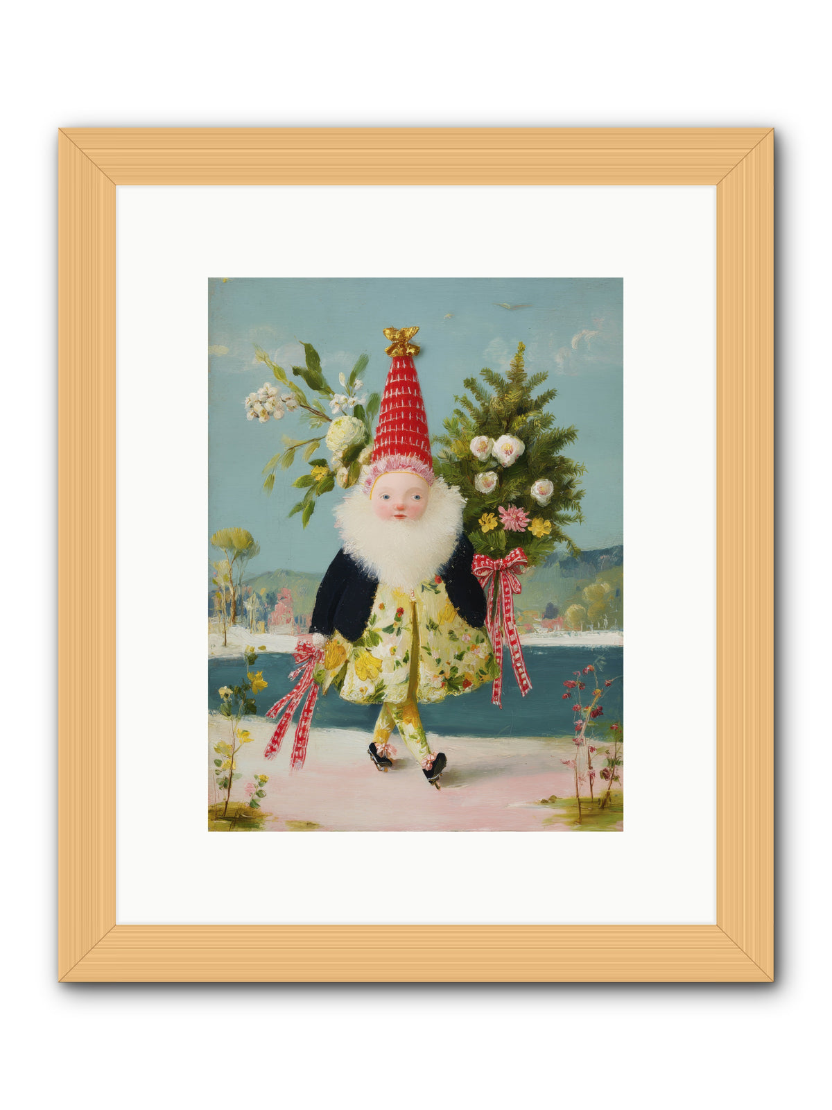 Small Wonder, Big Heart -- Framed Print - Natural 9x12
