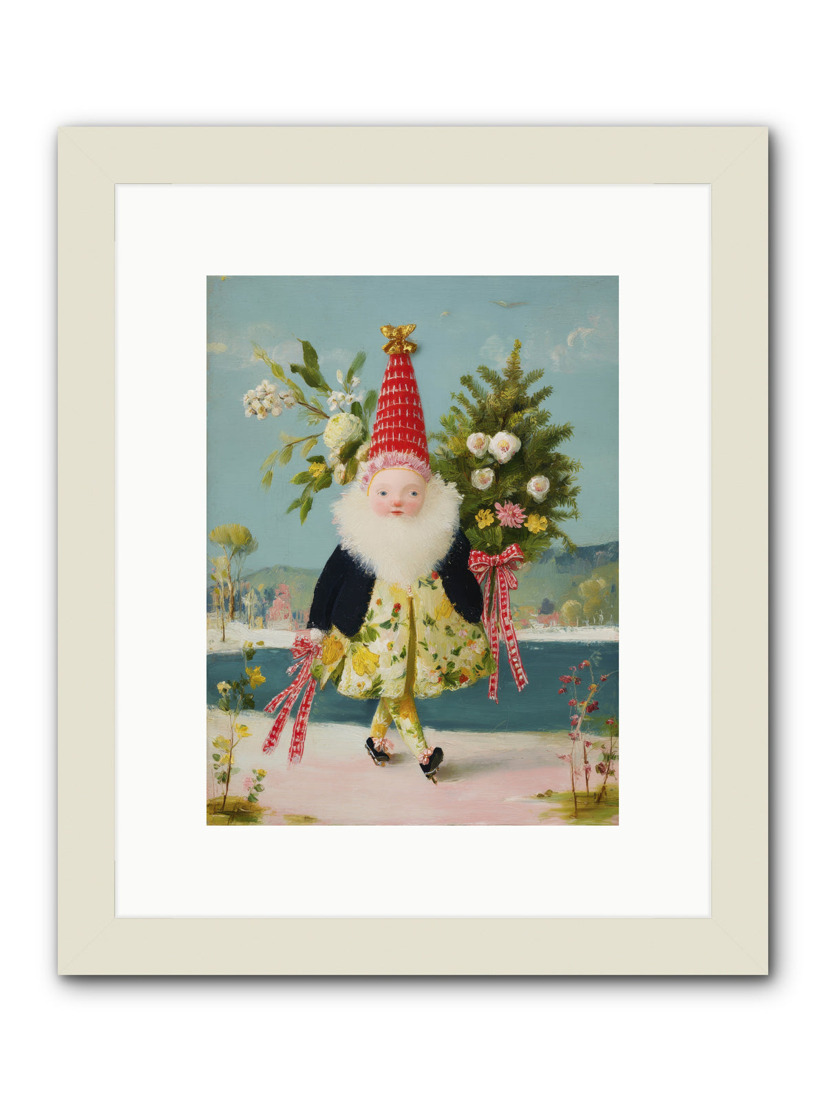 Small Wonder, Big Heart -- Framed Print - White 9x12