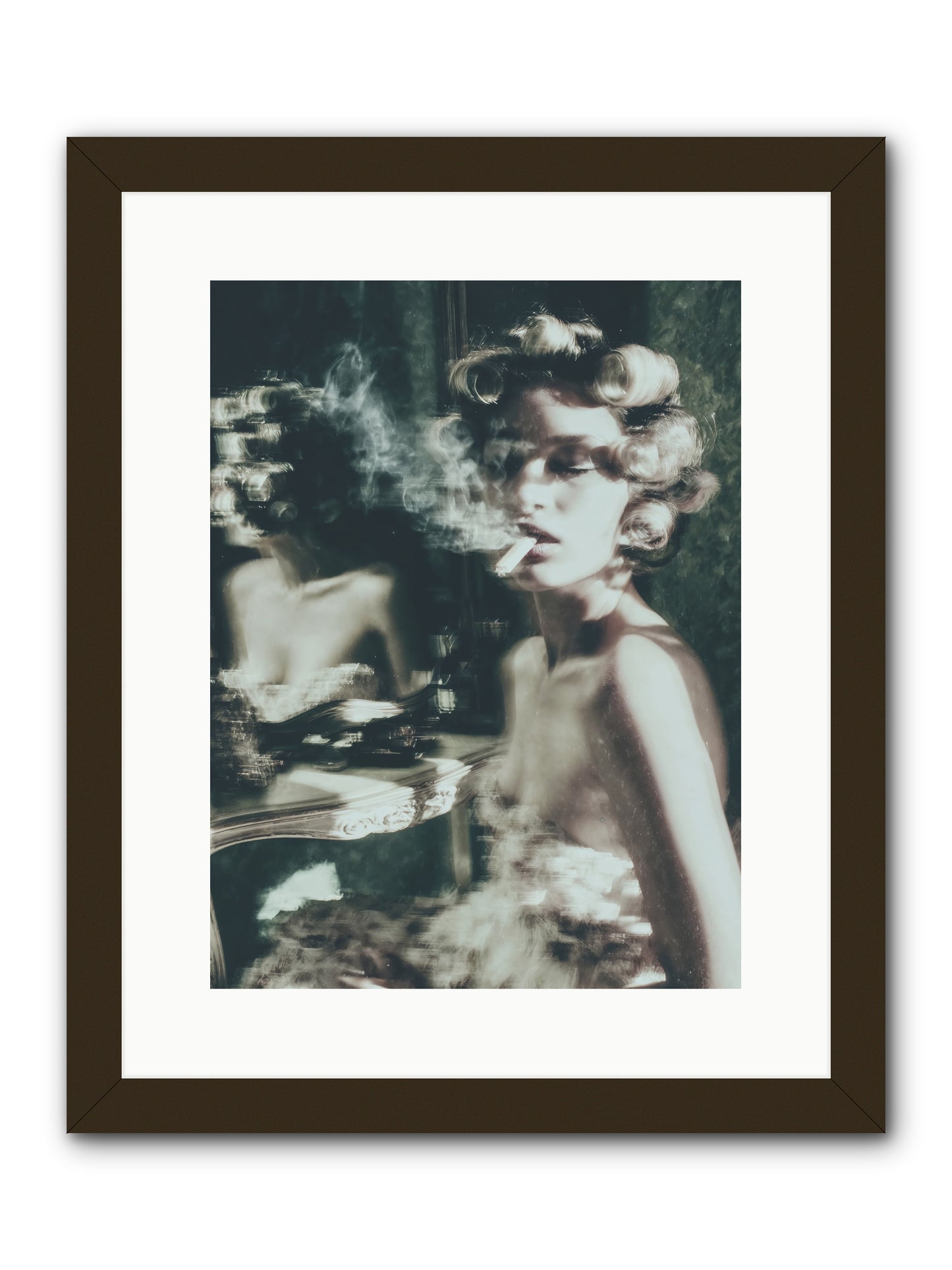 Smoke Rings and Patience -- Framed Print - Black 12x16