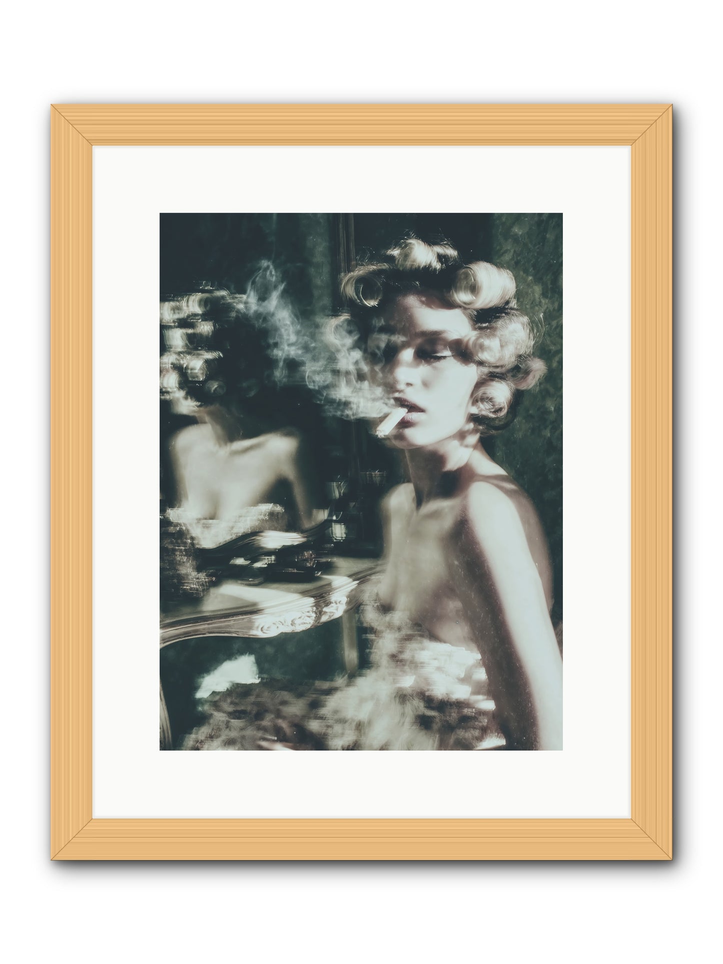 Smoke Rings and Patience -- Framed Print - Natural 12x16