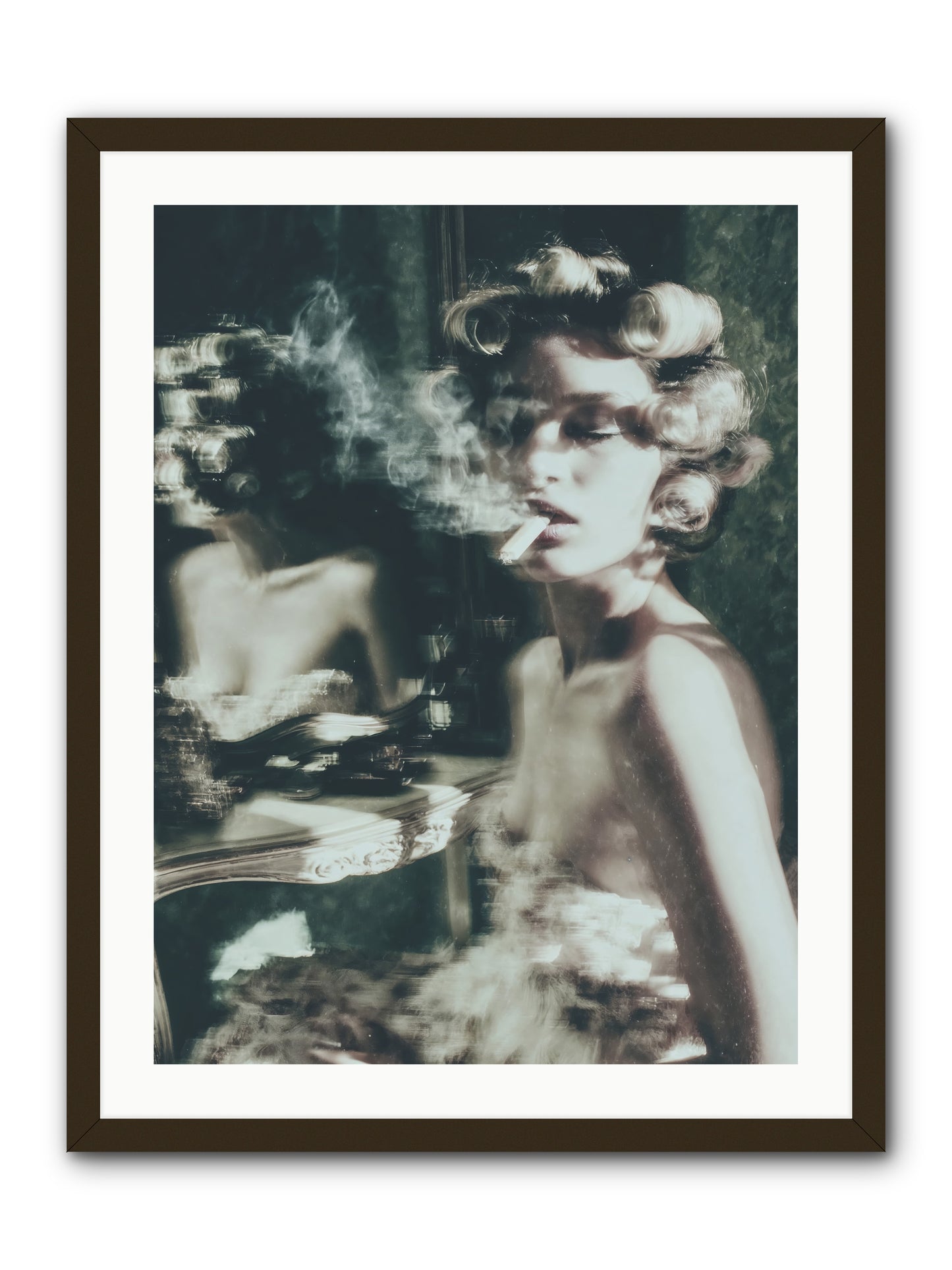 Smoke Rings and Patience -- Framed Print - Black 24x32