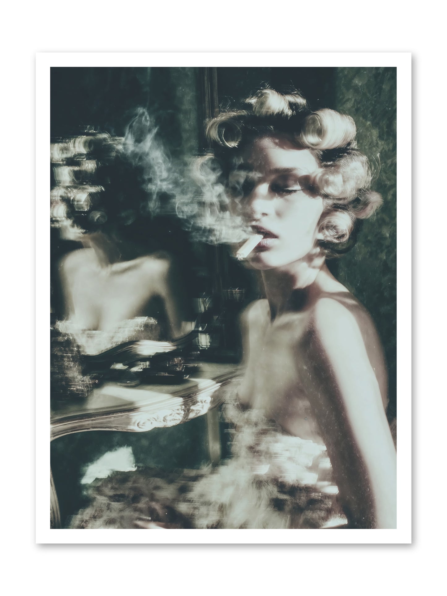 Smoke Rings and Patience -- Loose Canvas Print 24x32