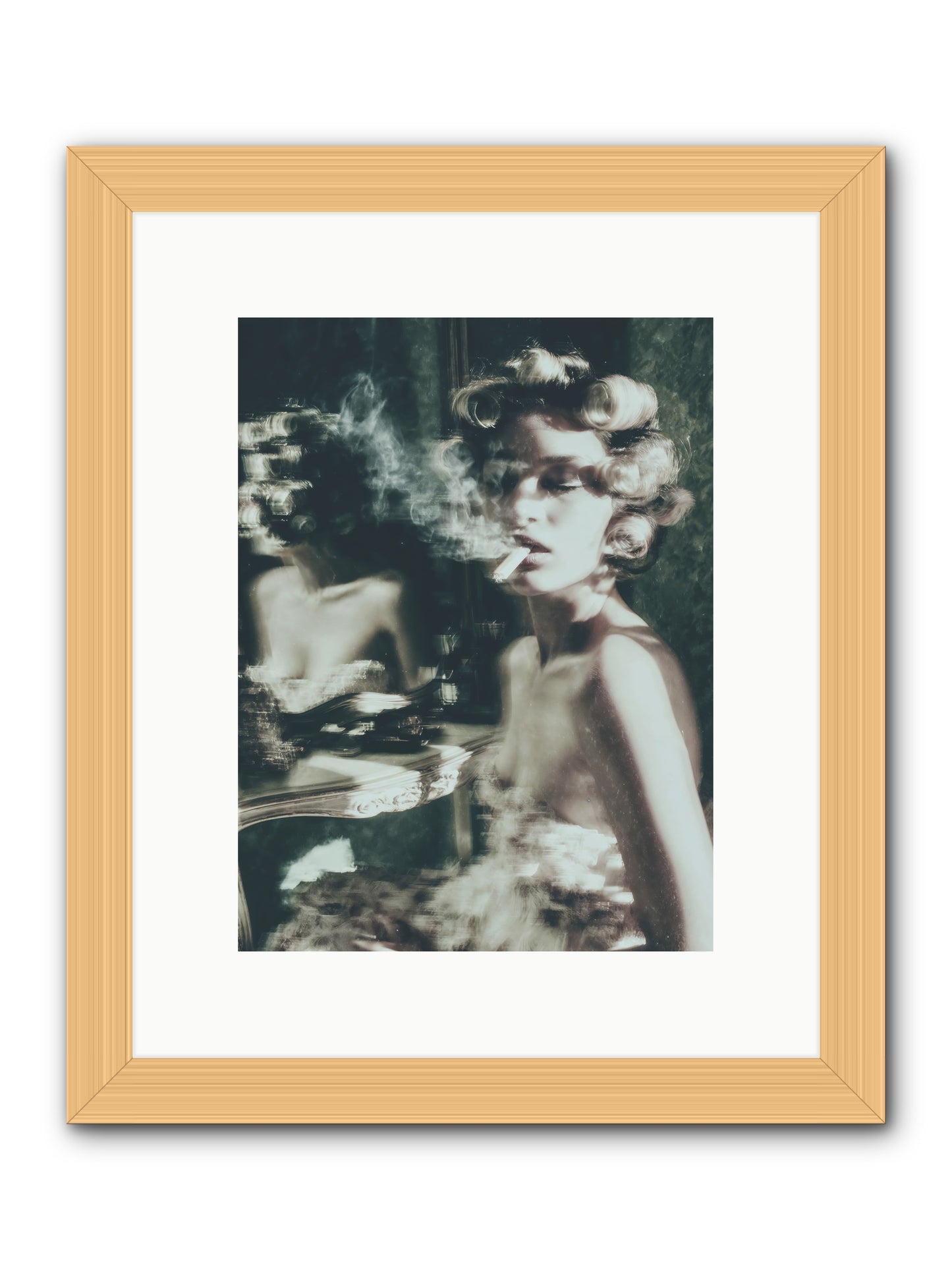 Smoke Rings and Patience -- Framed Print - Natural 9x12