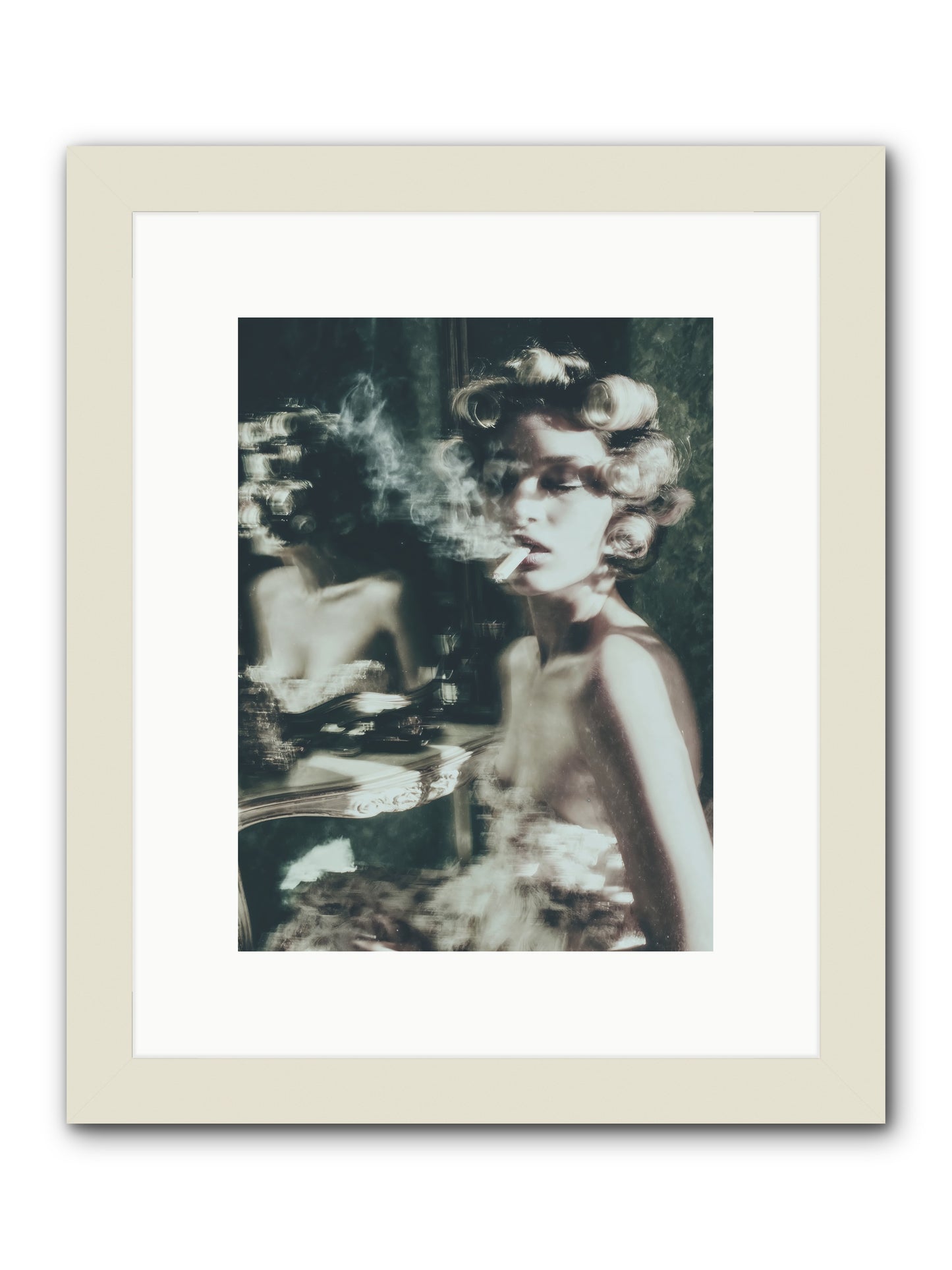 Smoke Rings and Patience -- Framed Print - White 9x12
