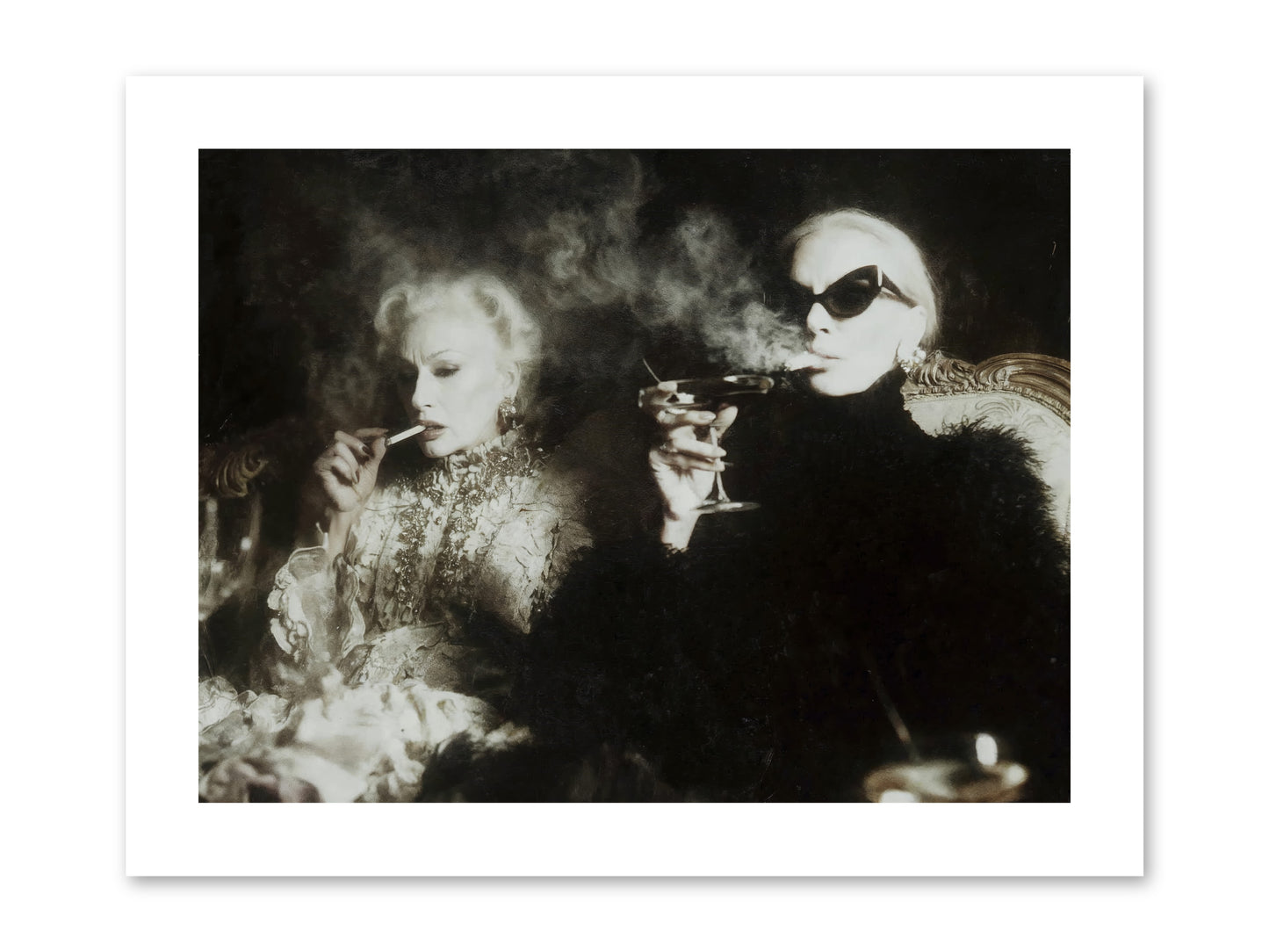 Smoke and Sequins -- Loose Canvas Print 12x9