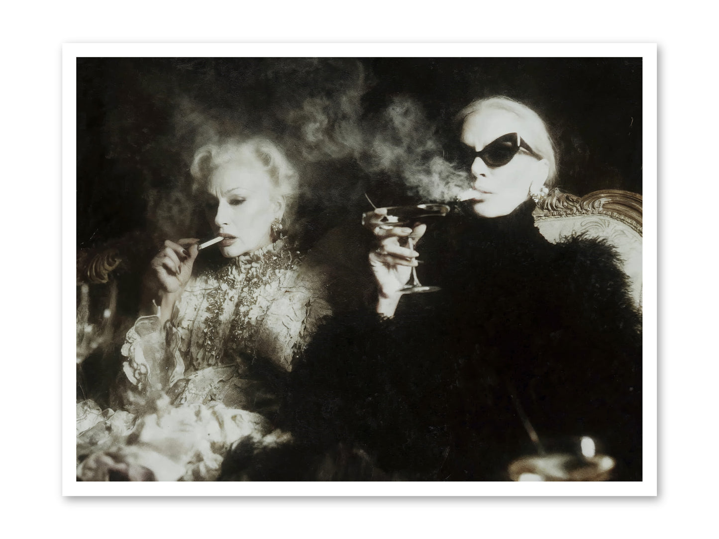 Smoke and Sequins -- Loose Canvas Print 40x30