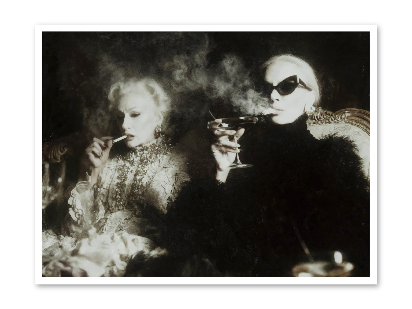 Smoke and Sequins -- Loose Canvas Print 48x36