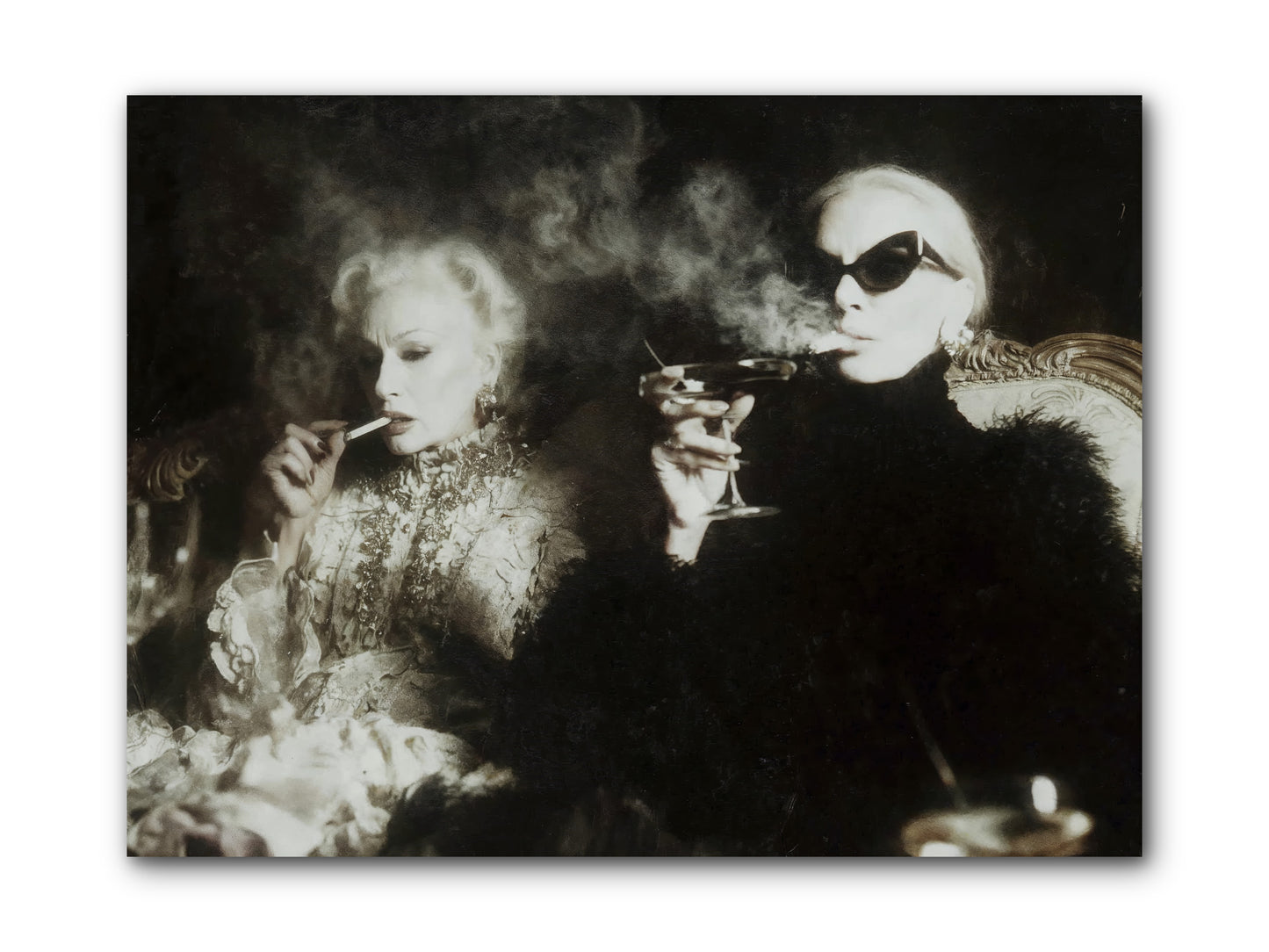 Smoke and Sequins -- Wrapped Canvas 12x9