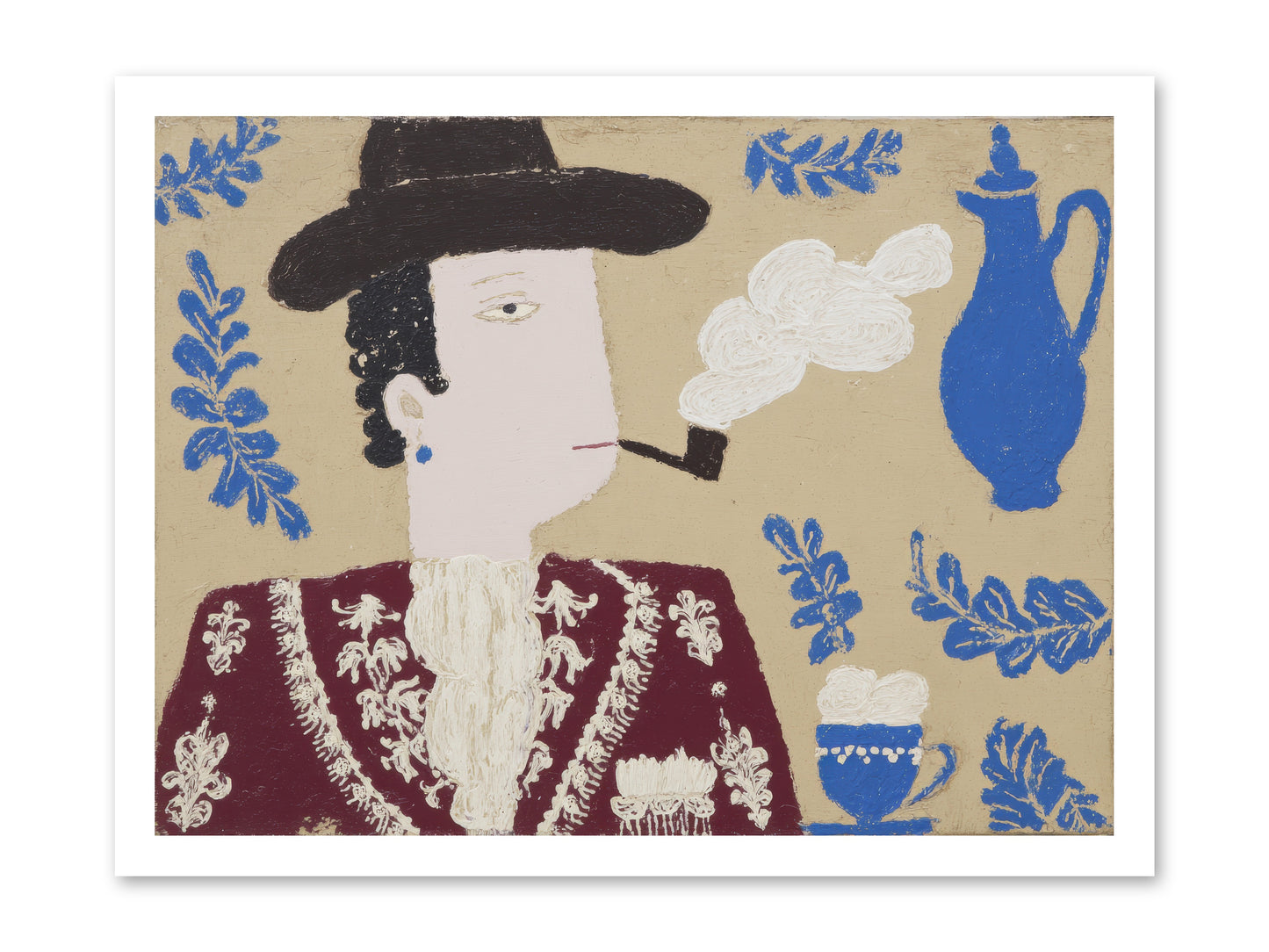 Smoking Jacket, No Cigarettes -- Paper Print 24x18