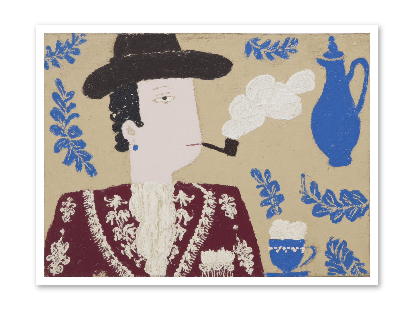 Smoking Jacket, No Cigarettes -- Paper Print 40x30