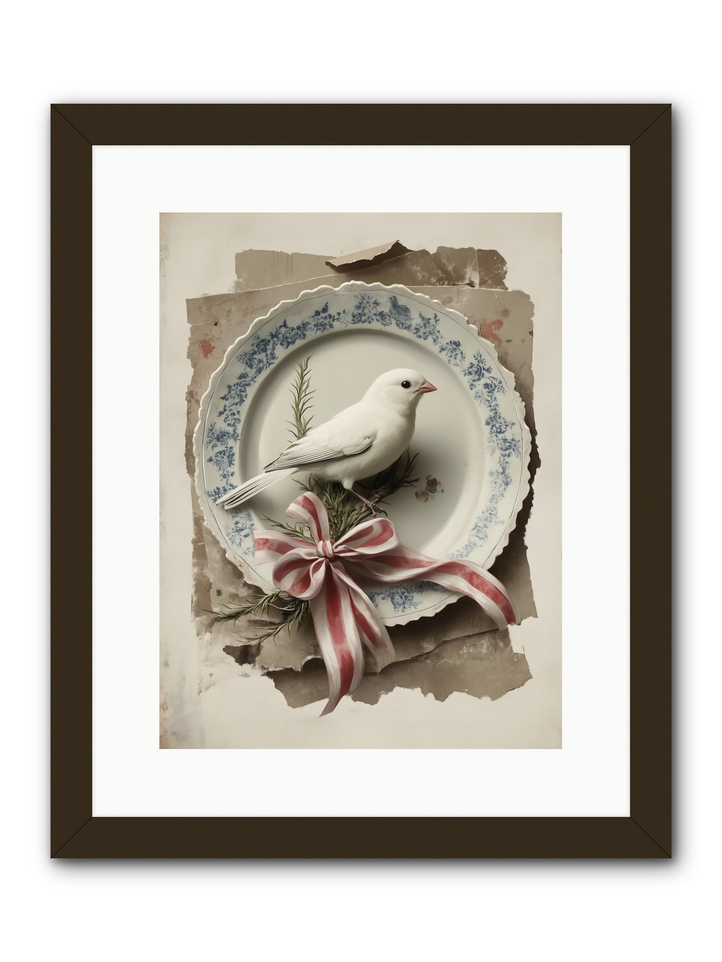 Snowy Sonnet -- Framed Print - Black 12x16