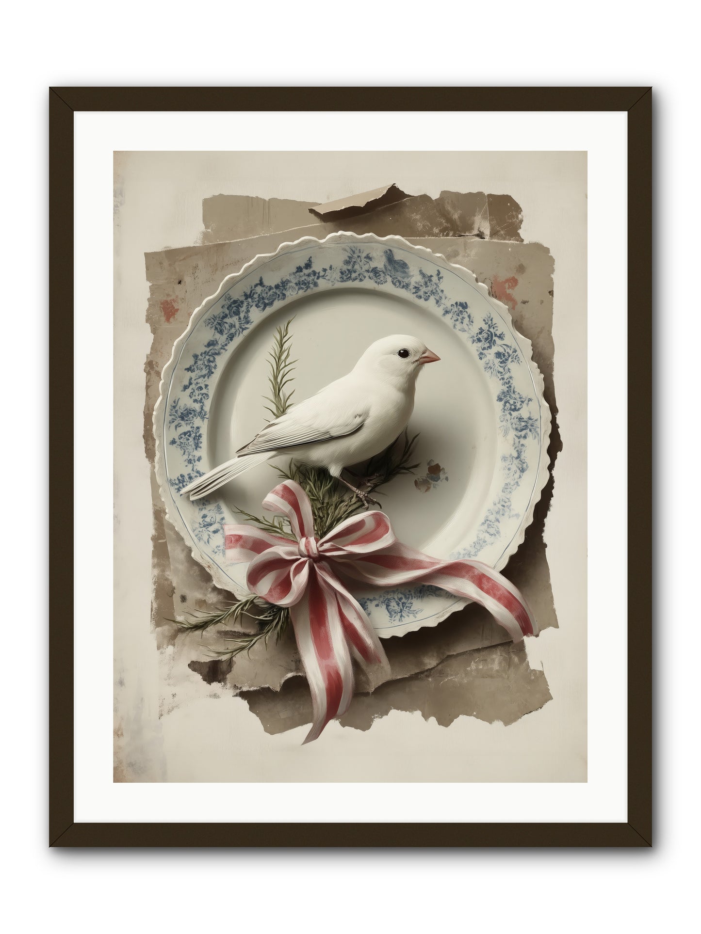 Snowy Sonnet -- Framed Print - Black 24x32