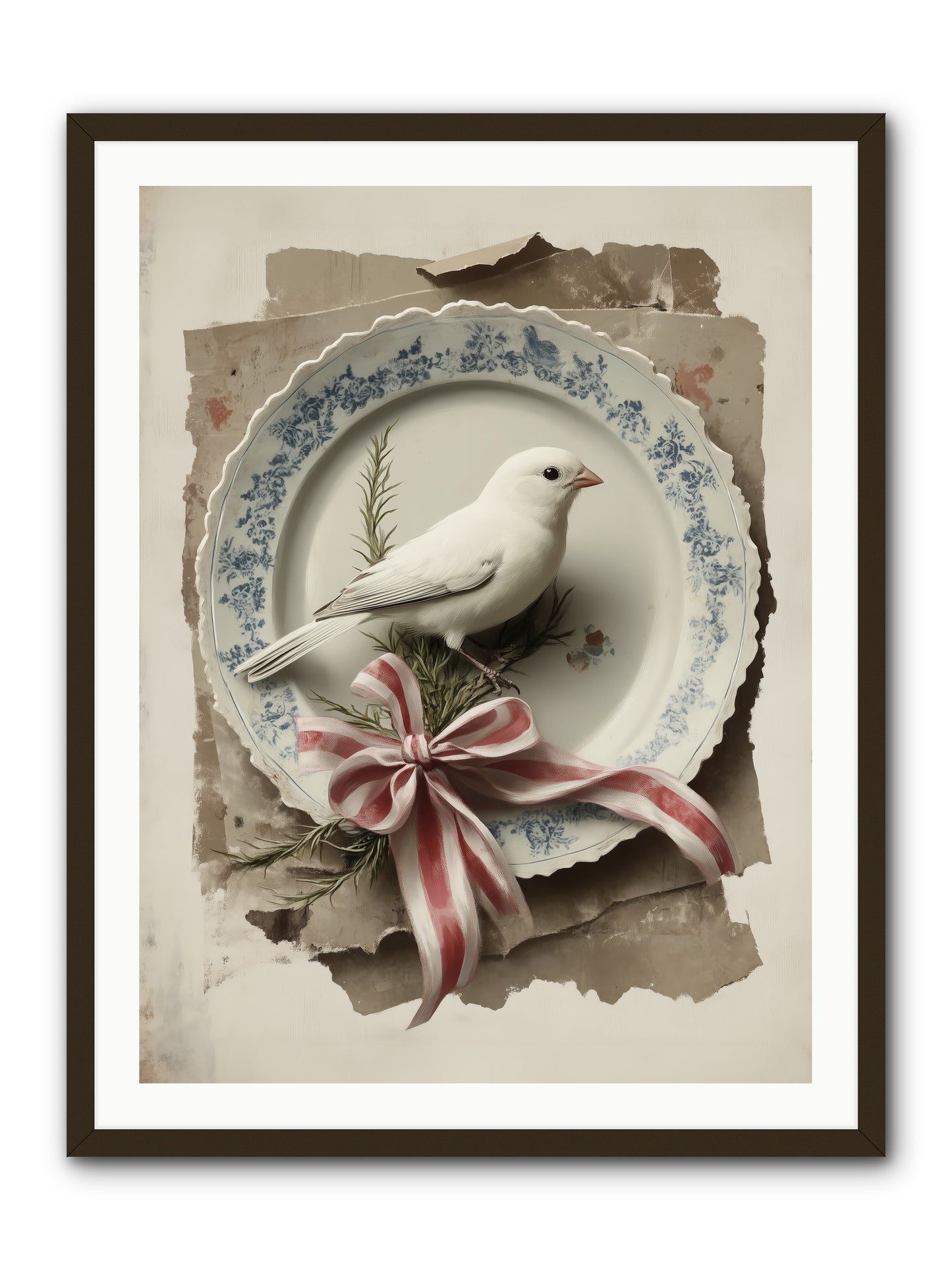Snowy Sonnet -- Framed Print - Black 30x40