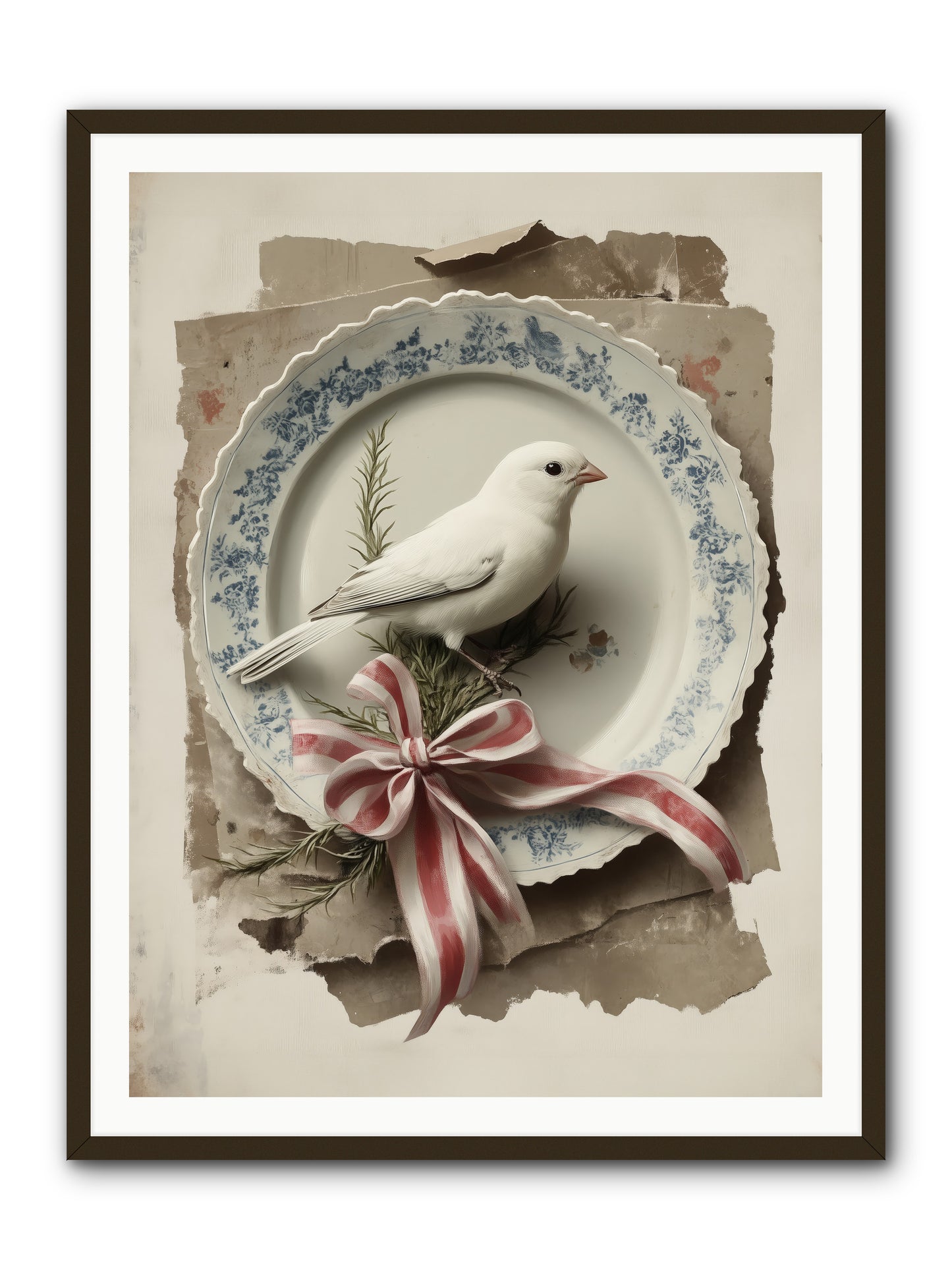Snowy Sonnet -- Framed Print - Black 36x48
