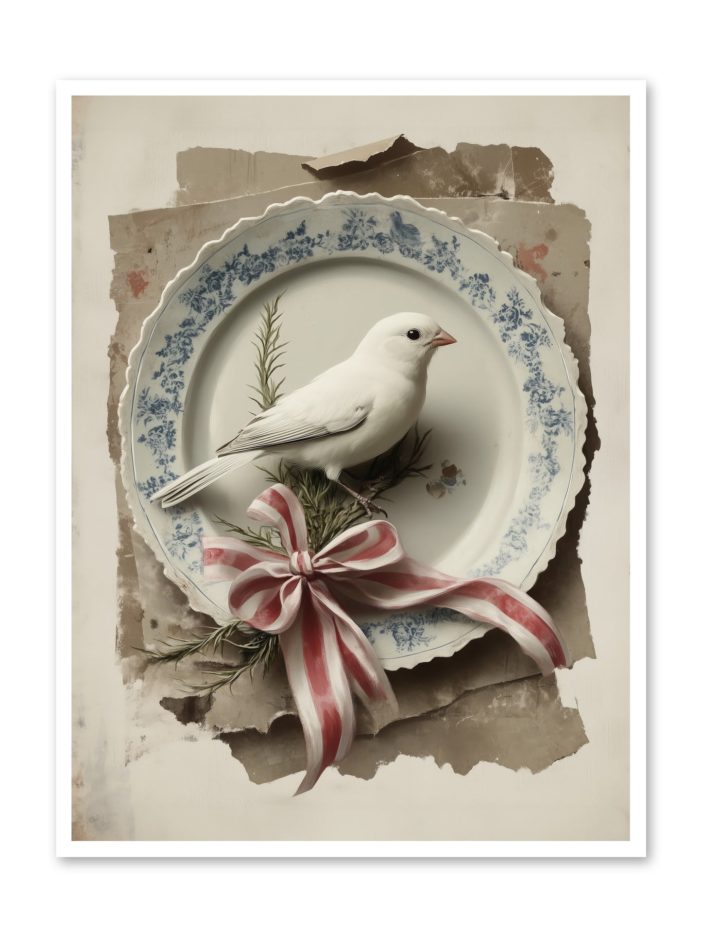 Snowy Sonnet -- Loose Canvas Print 36x48