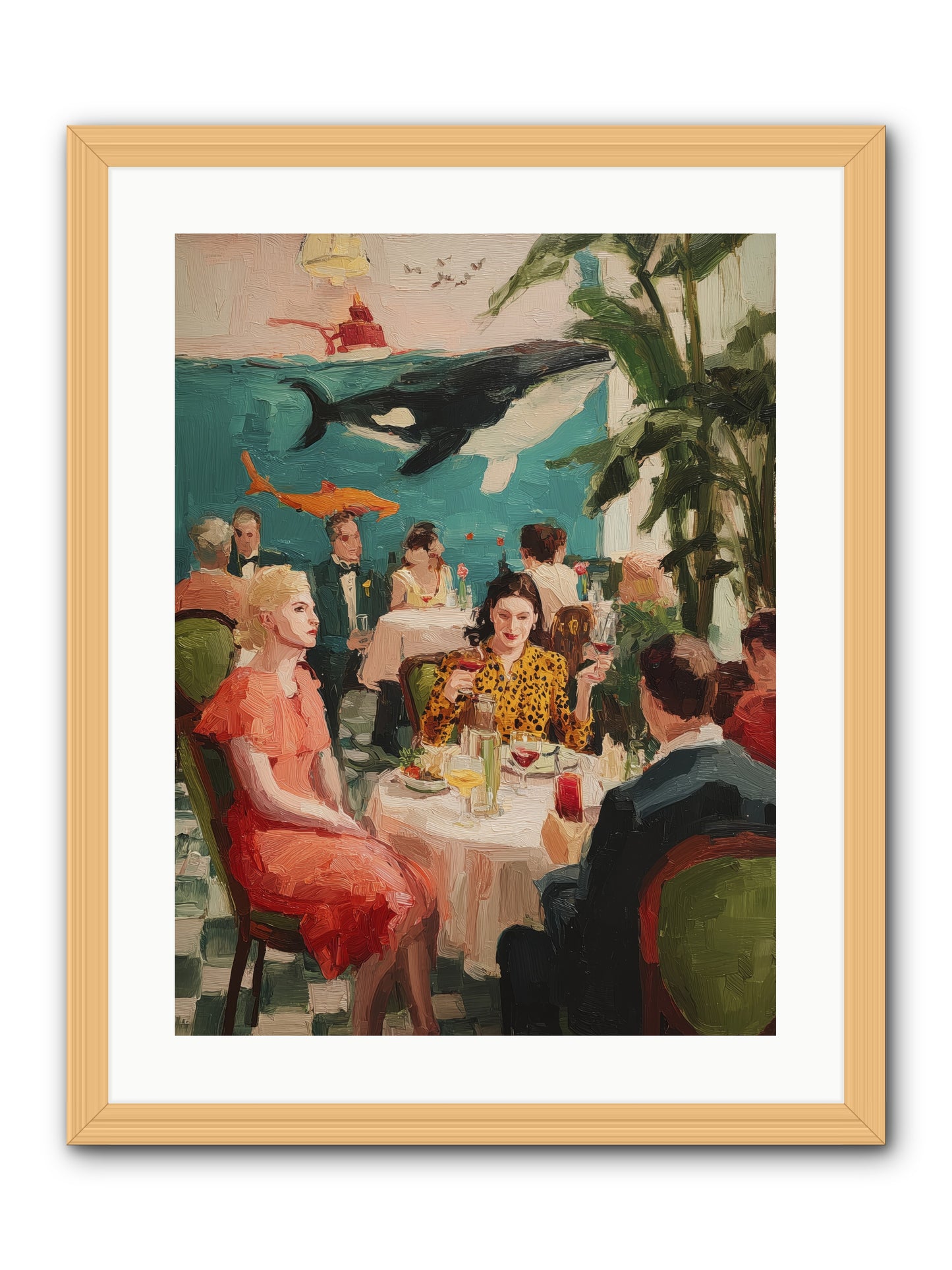 Social Alchemy -- Framed Print - Natural 18x24