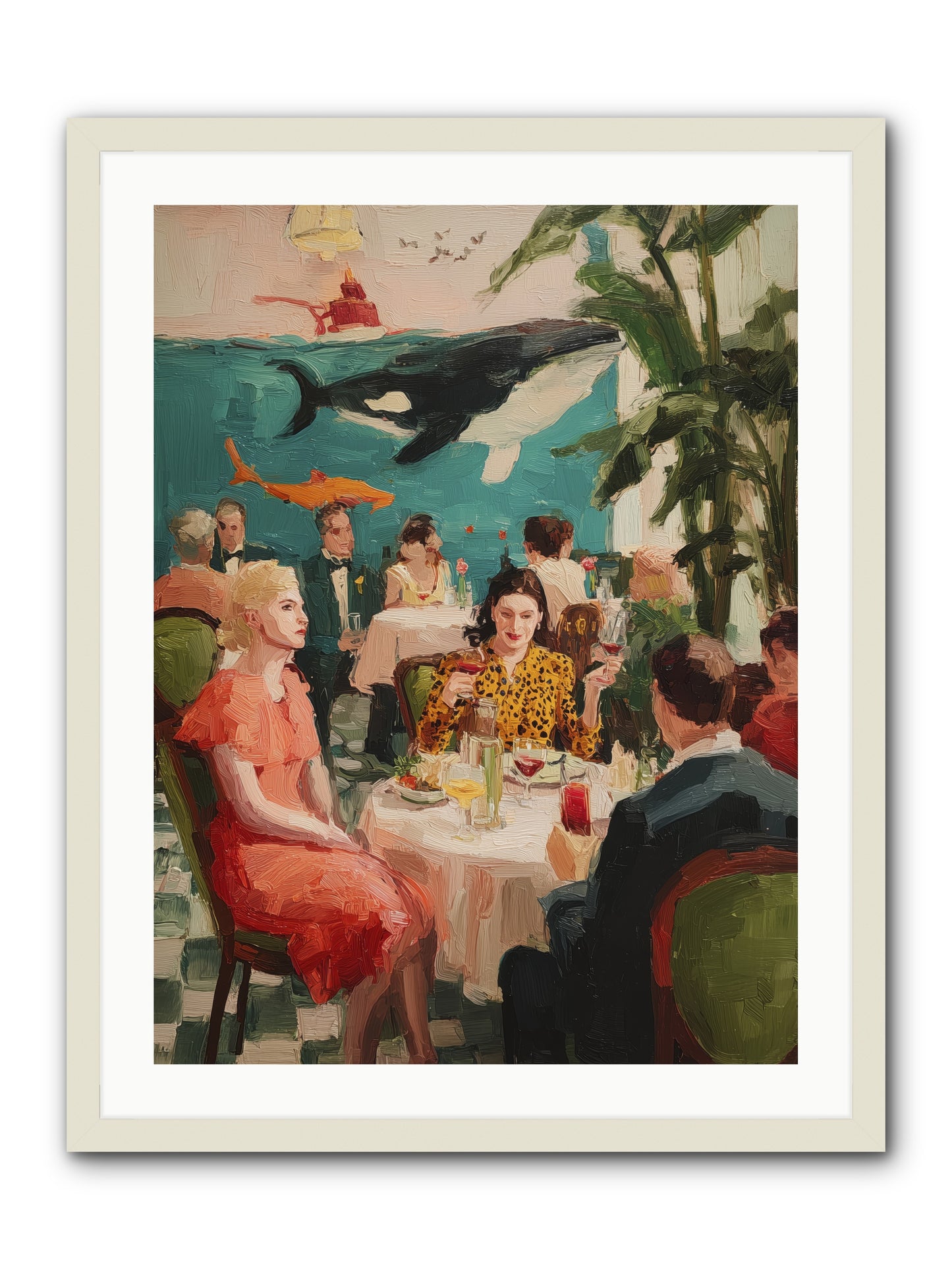 Social Alchemy -- Framed Print - White 24x32