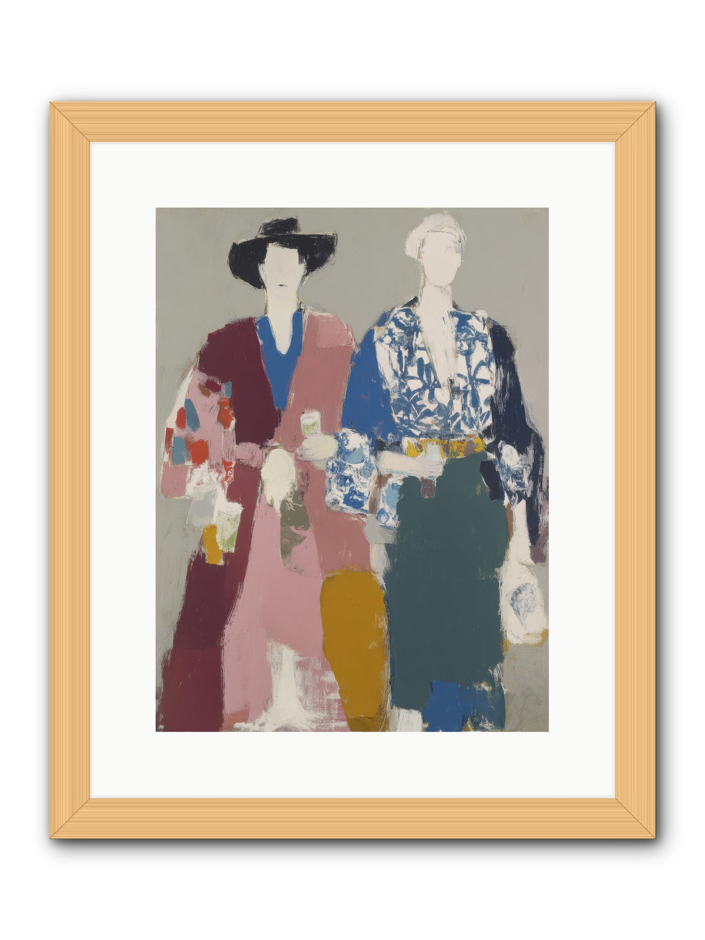 Society of Afternoon Rituals -- Framed Print - Natural 12x16