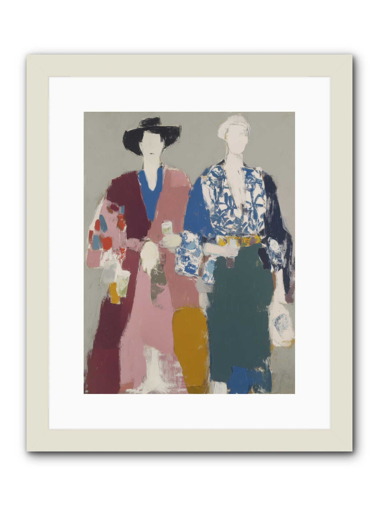 Society of Afternoon Rituals -- Framed Print - White 12x16