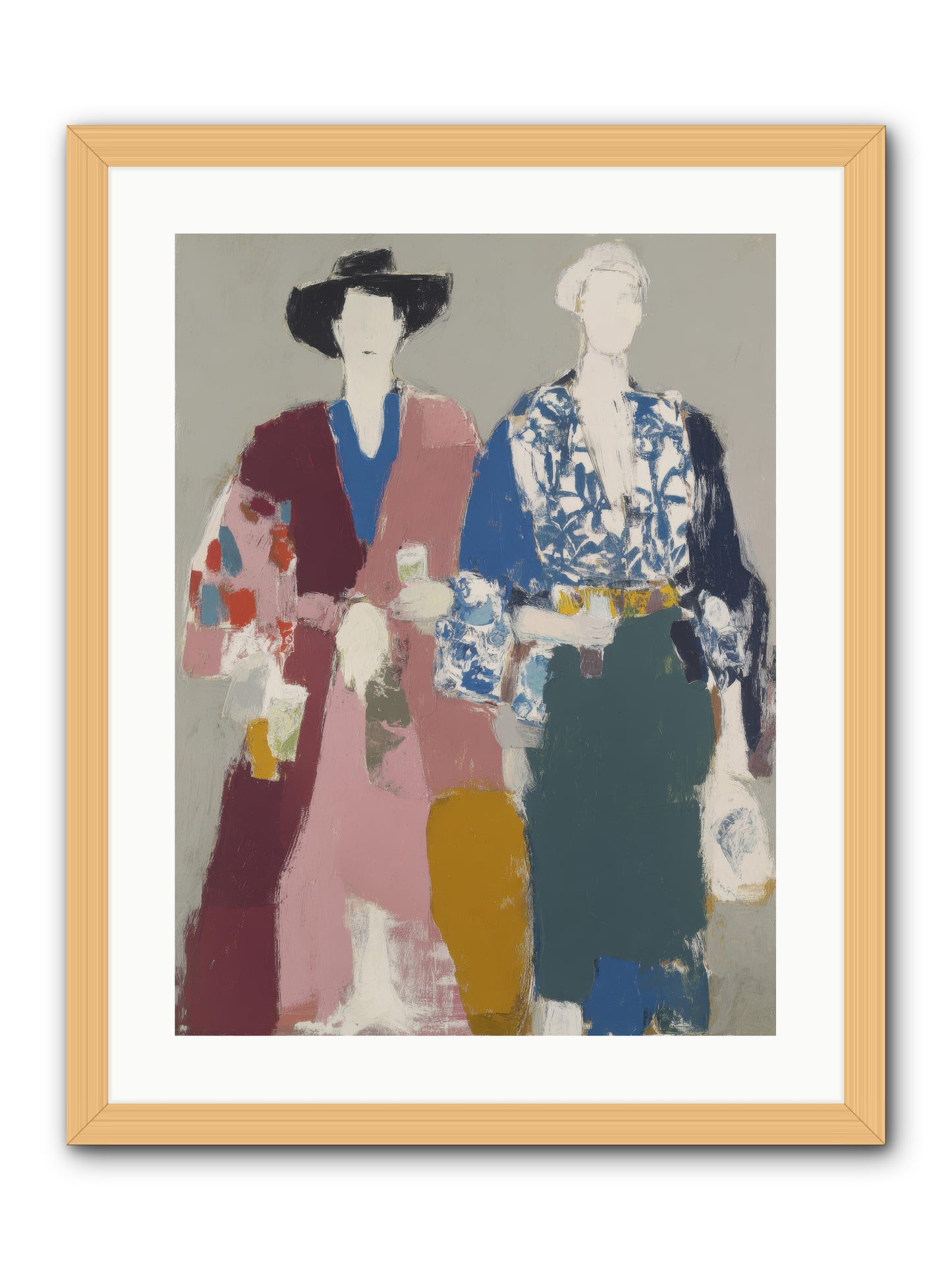 Society of Afternoon Rituals -- Framed Print - Natural 18x24