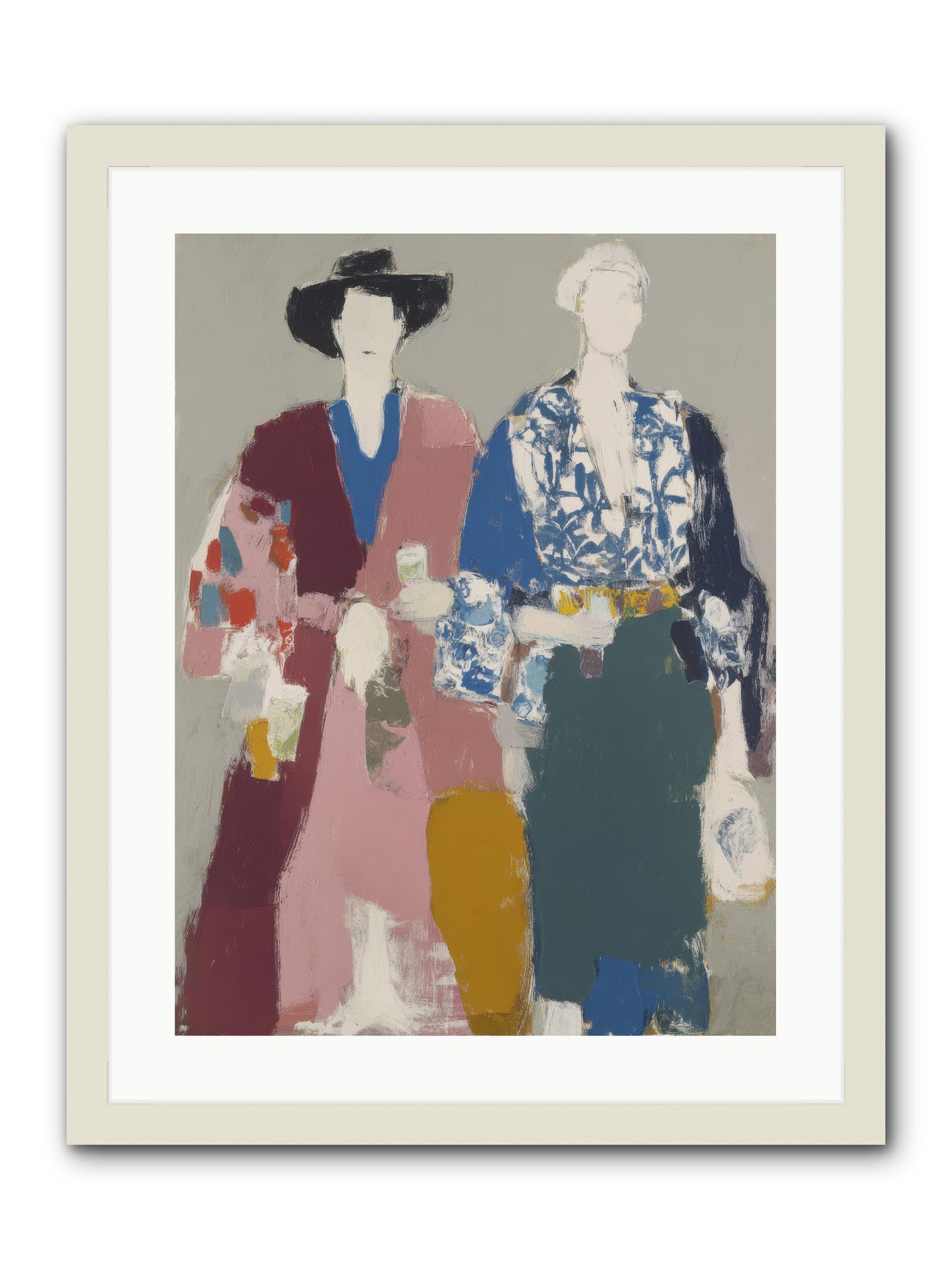 Society of Afternoon Rituals -- Framed Print - White 18x24