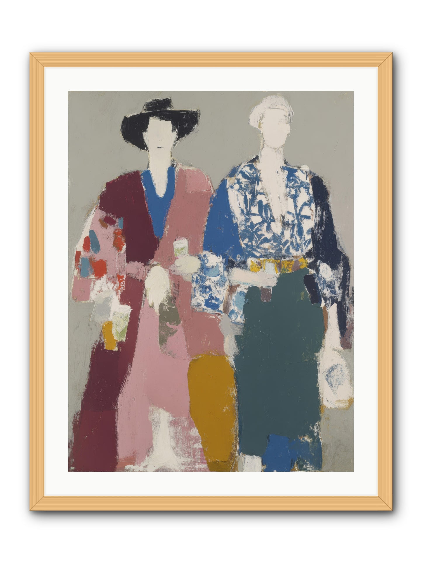 Society of Afternoon Rituals -- Framed Print - Natural 24x32