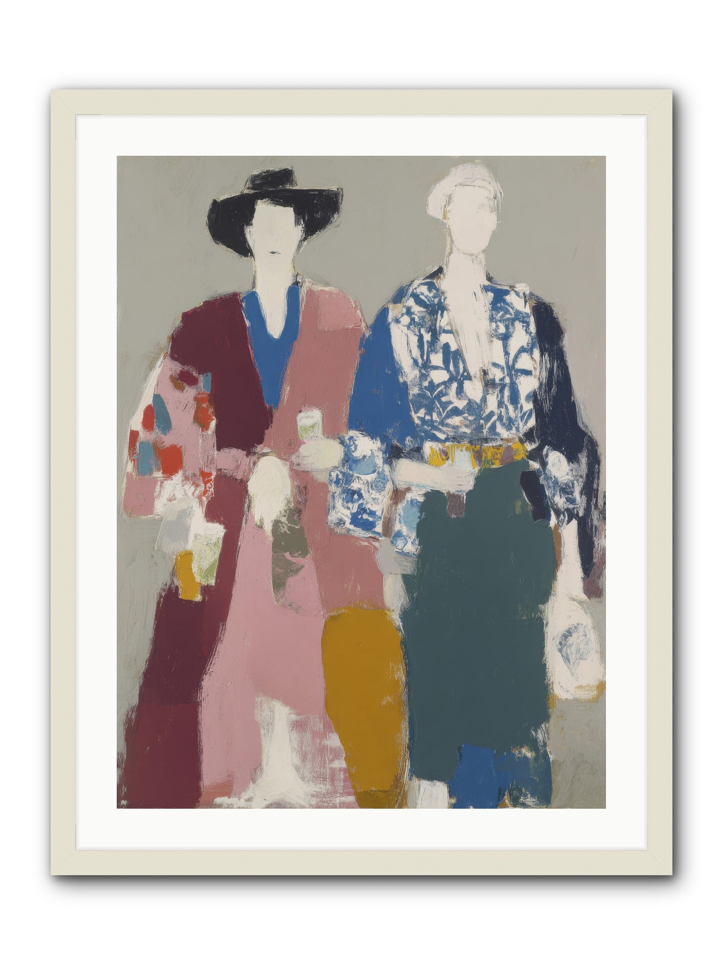 Society of Afternoon Rituals -- Framed Print - White 24x32