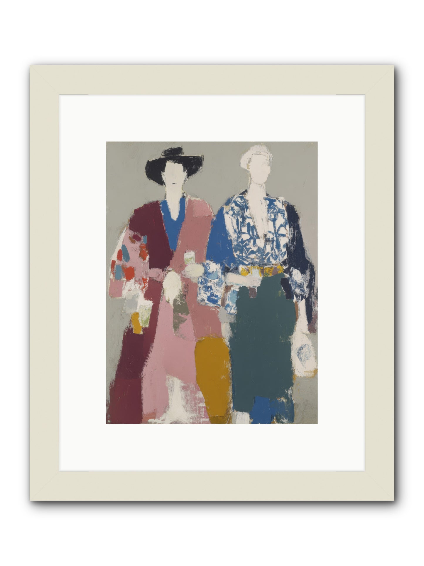 Society of Afternoon Rituals -- Framed Print - White 9x12