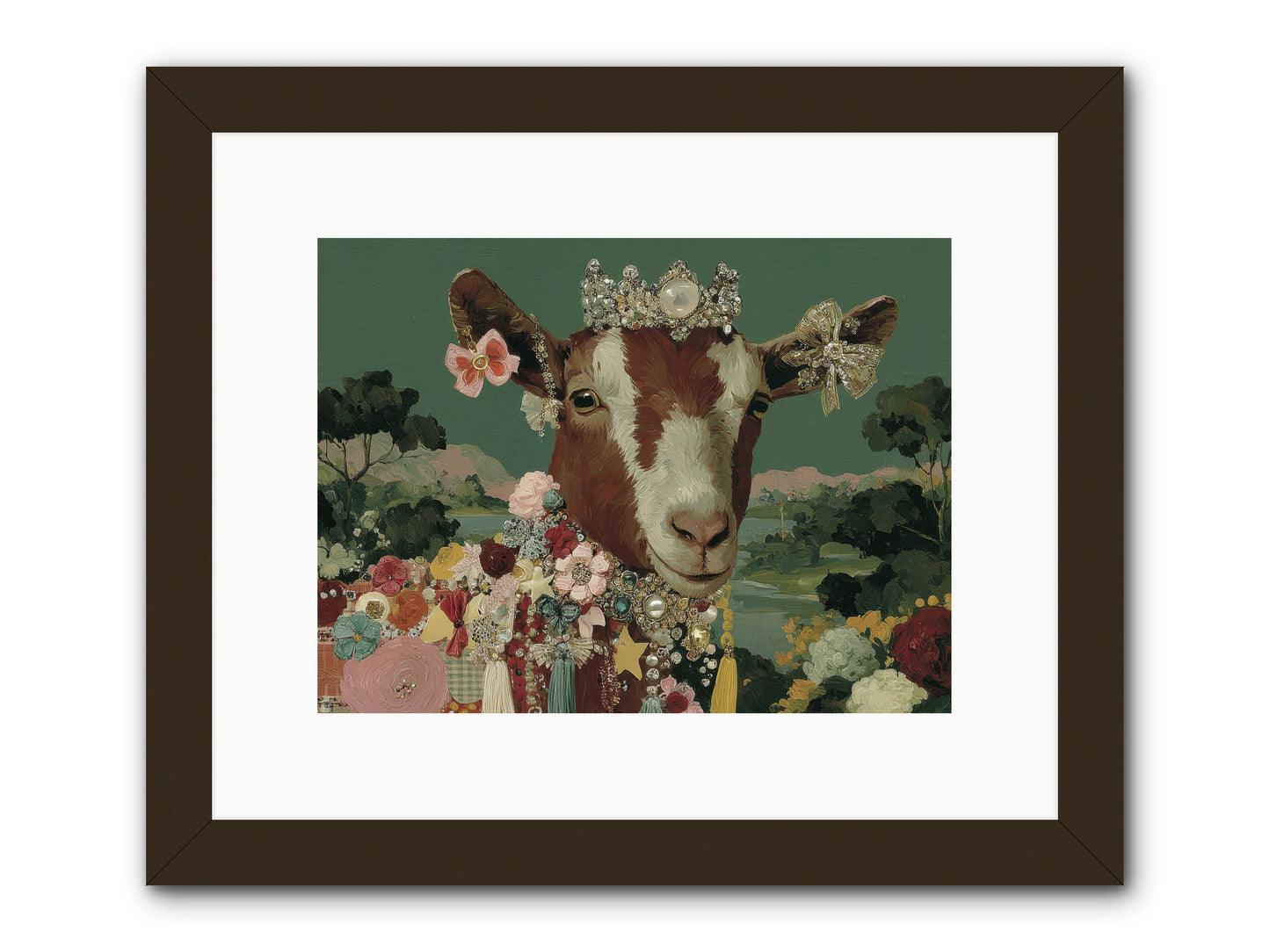Society of Blooming Souls -- Framed Print - Black 12x9
