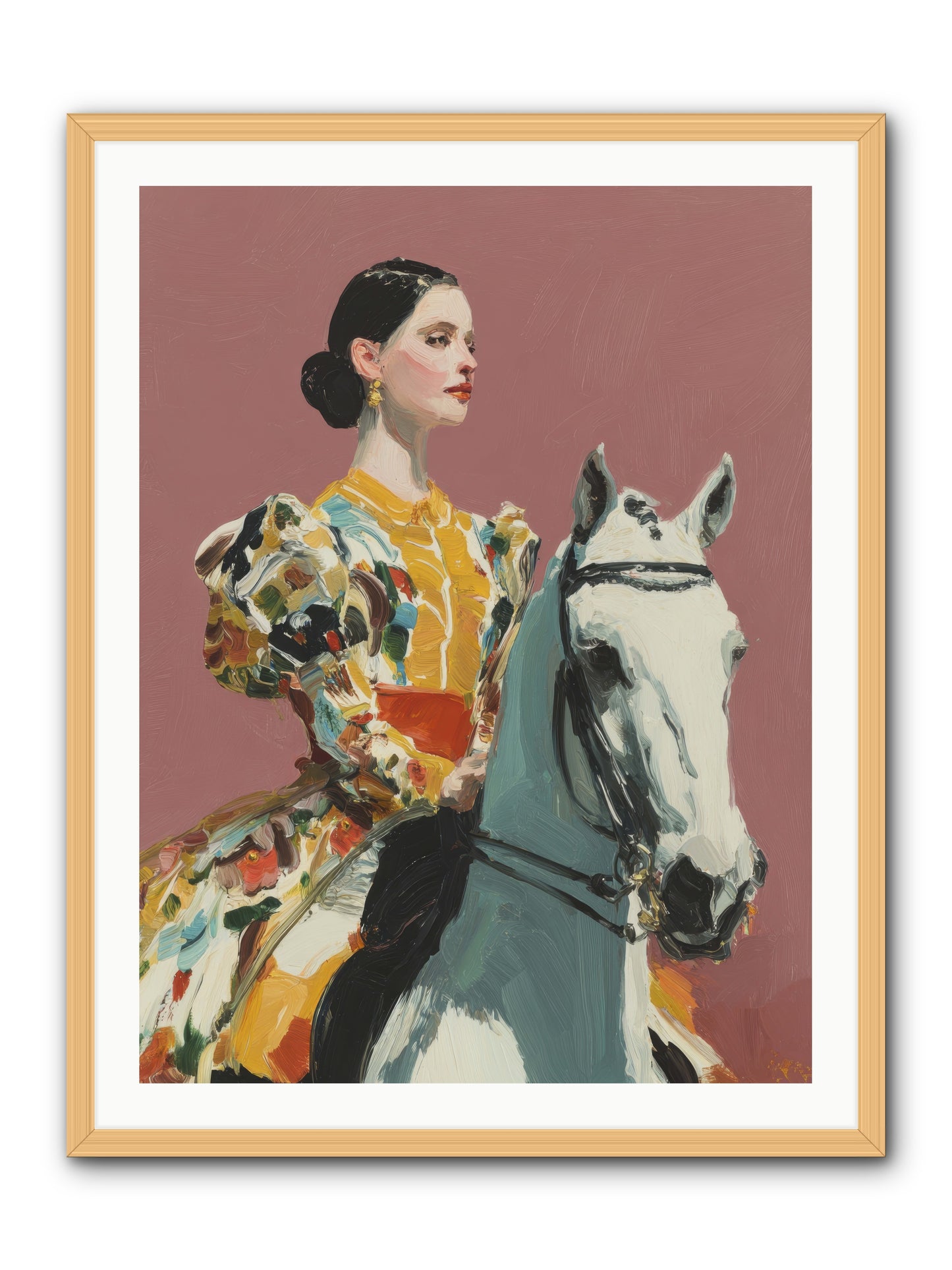 Soft Blur of Becoming -- Framed Print - Natural 30x40