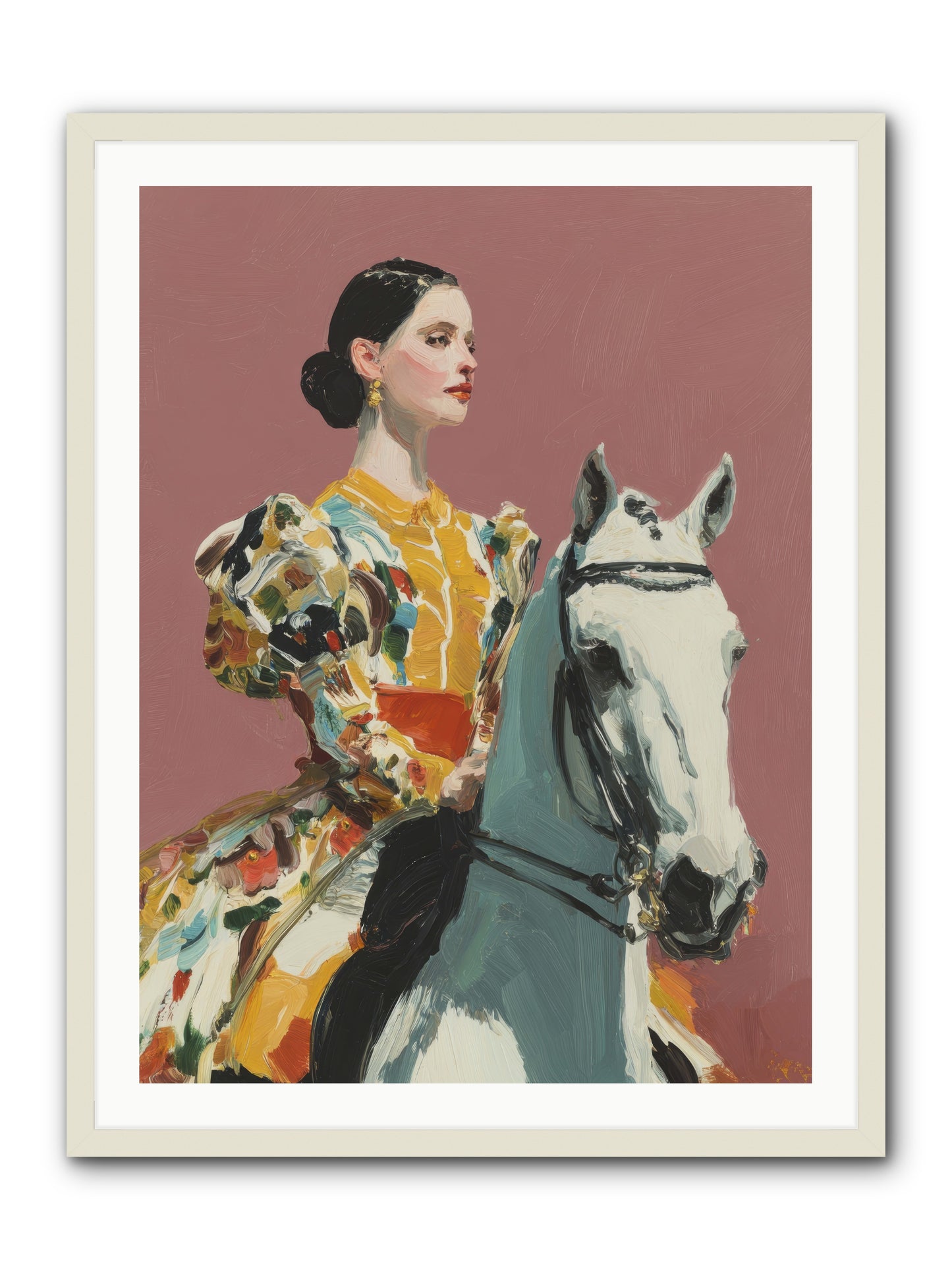 Soft Blur of Becoming -- Framed Print - White 30x40