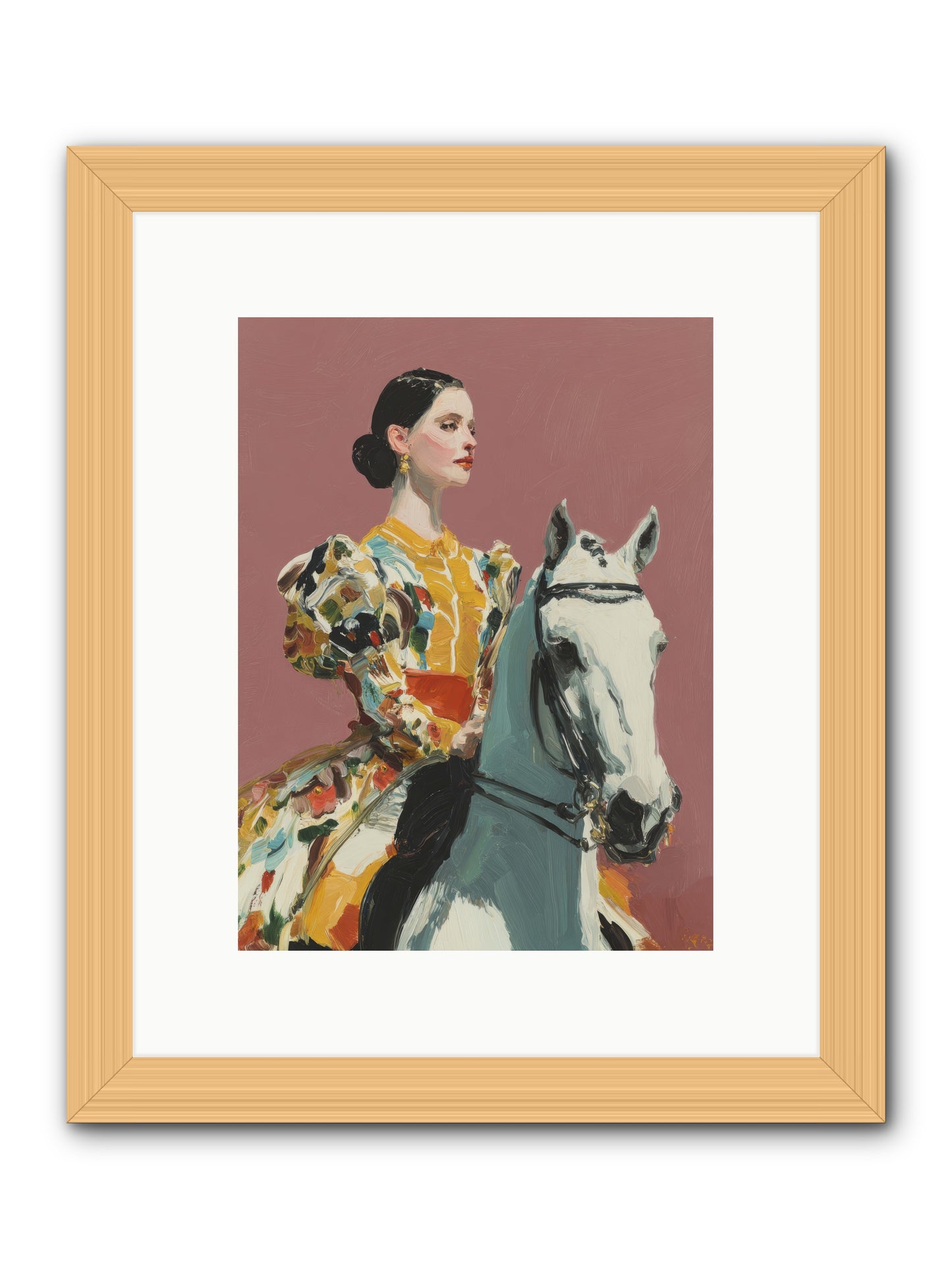 Soft Blur of Becoming -- Framed Print - Natural 9x12