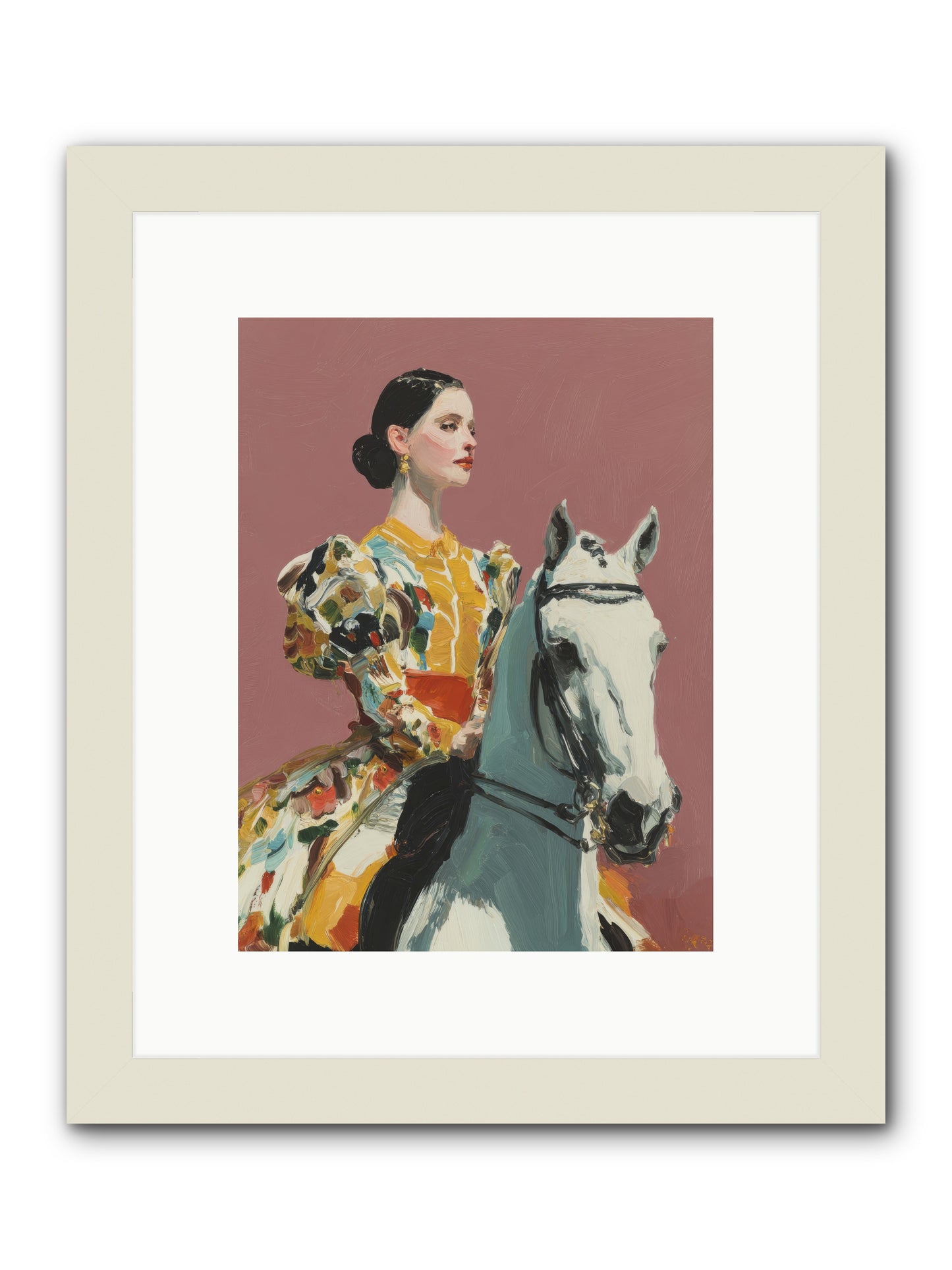 Soft Blur of Becoming -- Framed Print - White 9x12