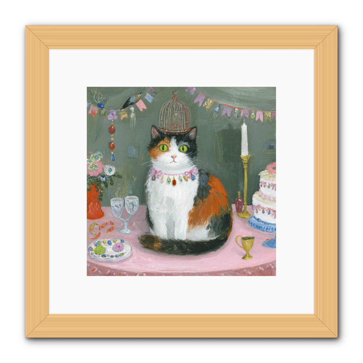 Soft Echoes of the Past -- Framed Print - Natural 10x10