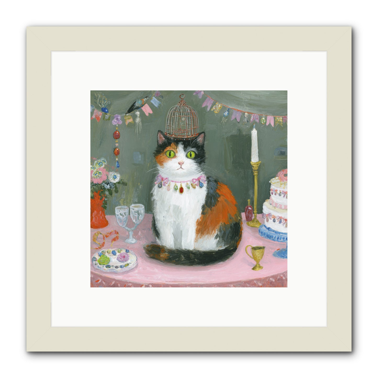 Soft Echoes of the Past -- Framed Print - White 10x10