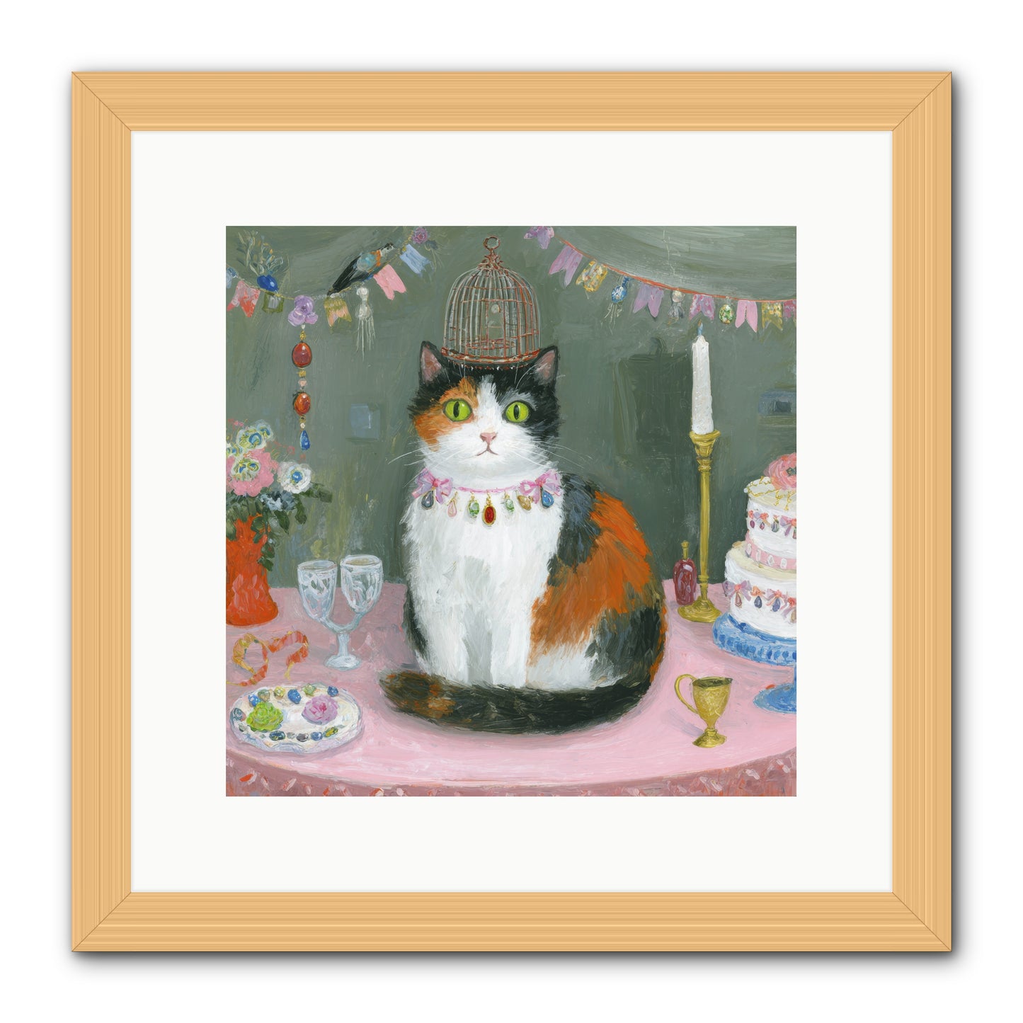 Soft Echoes of the Past -- Framed Print - Natural 12x12