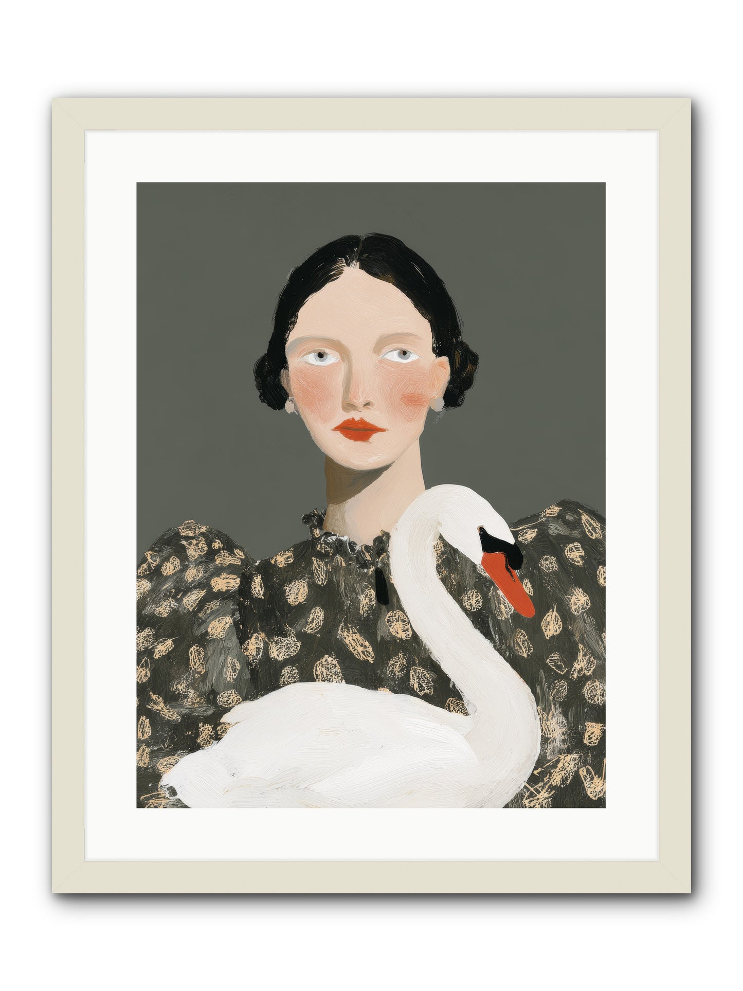 Soft Footsteps -- Framed Print - White 18x24