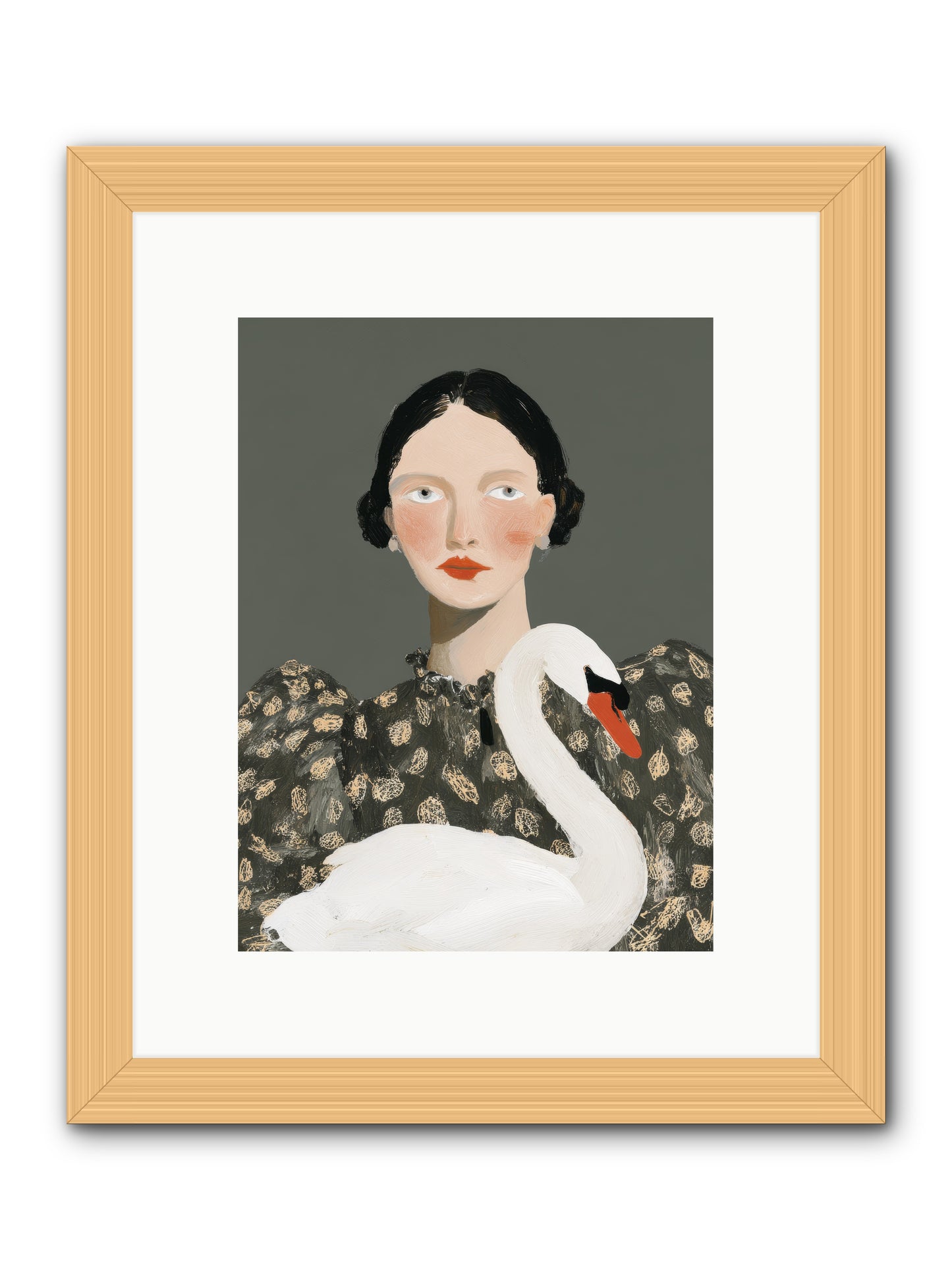 Soft Footsteps -- Framed Print - Natural 9x12