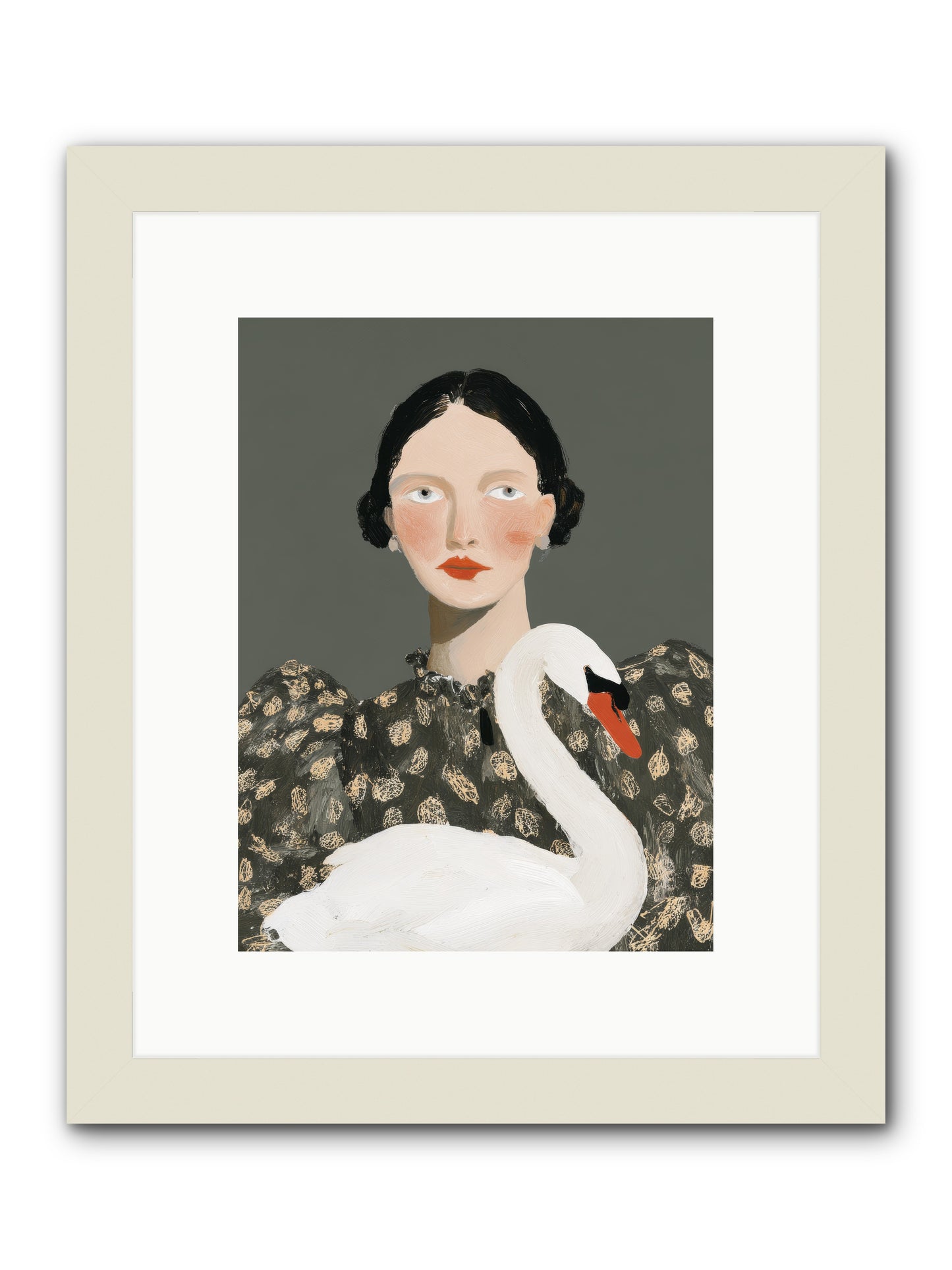 Soft Footsteps -- Framed Print - White 9x12