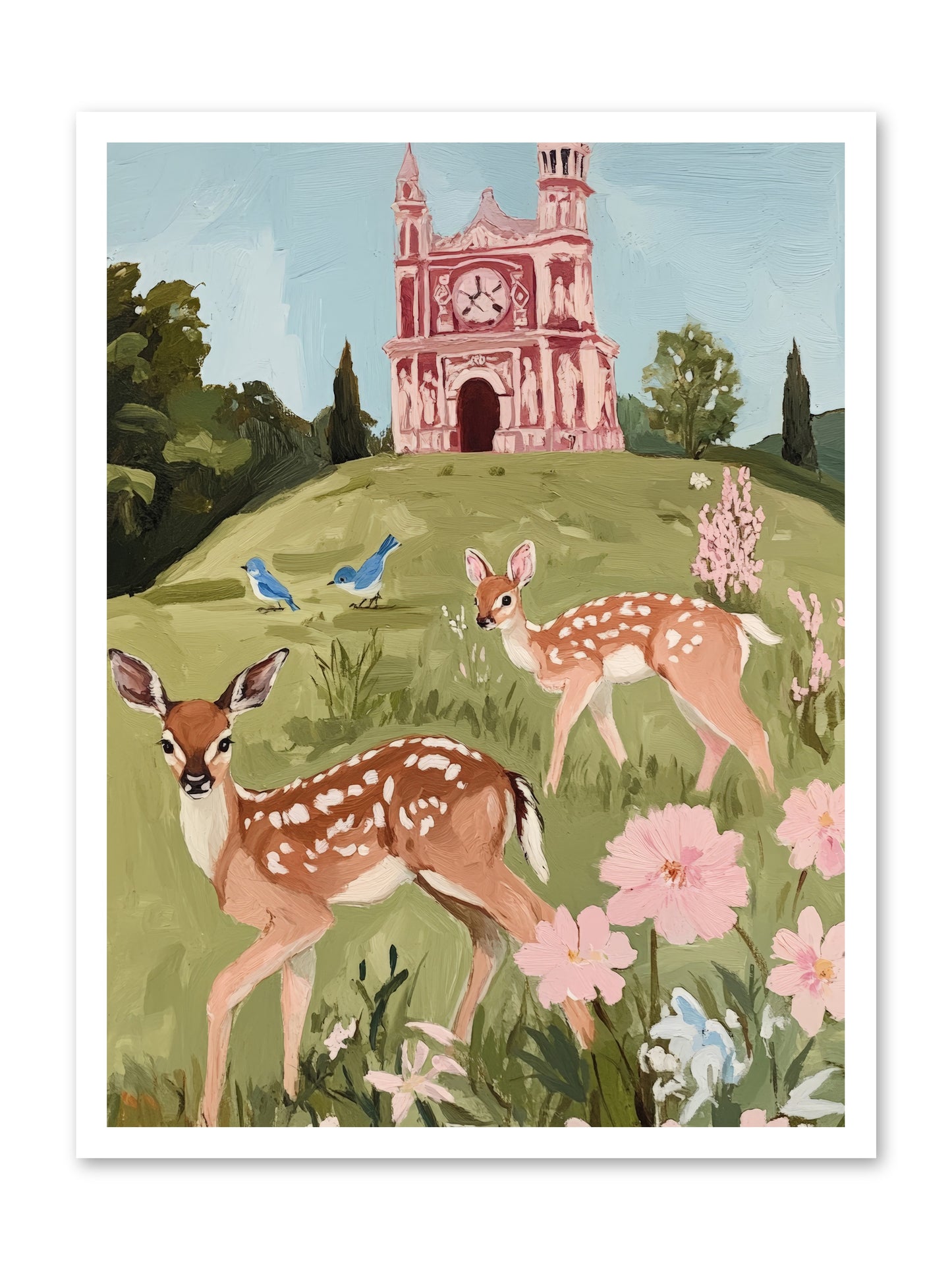 Soft Hooves Tell TimeRez2 -- Paper Print 24x32