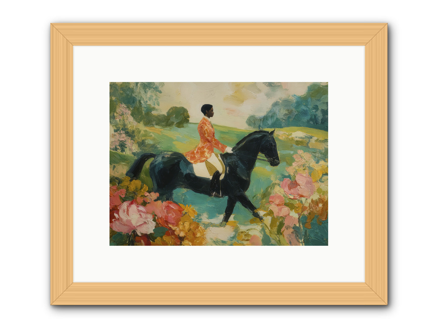 Softer Than Waking -- Framed Print - Natural 12x9