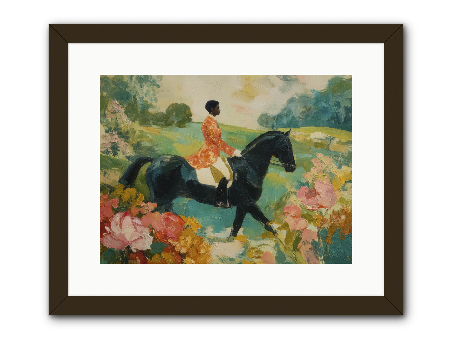 Softer Than Waking -- Framed Print - Black 16x12