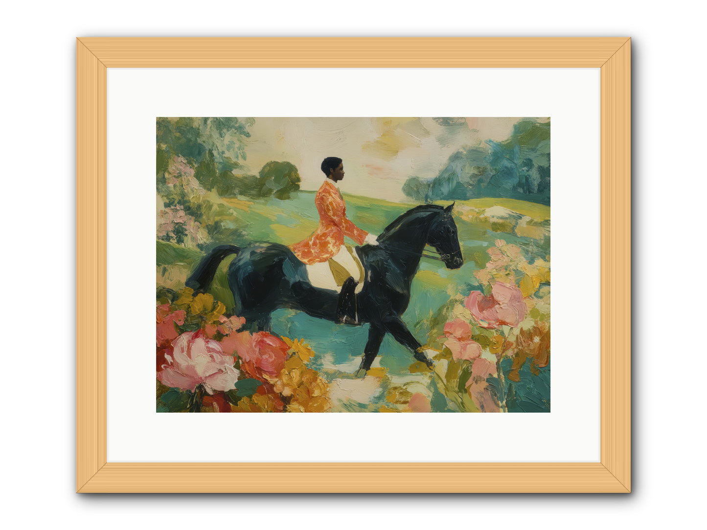 Softer Than Waking -- Framed Print - Natural 16x12