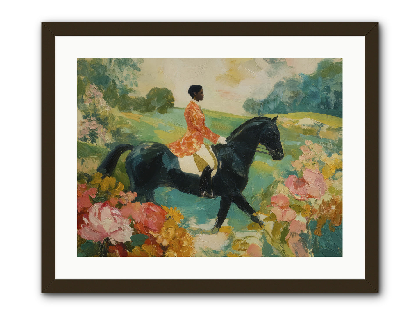 Softer Than Waking -- Framed Print - Black 24x18