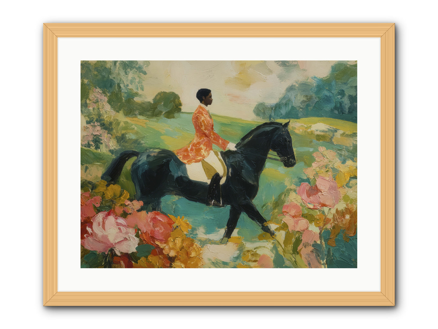Softer Than Waking -- Framed Print - Natural 24x18