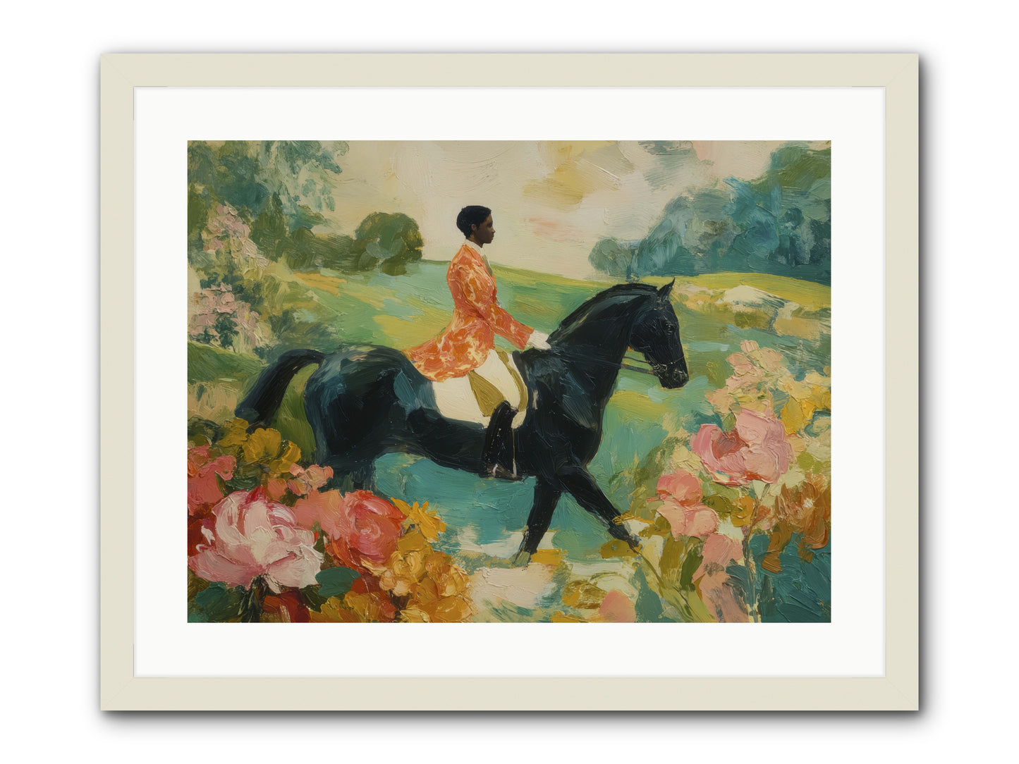 Softer Than Waking -- Framed Print - White 24x18