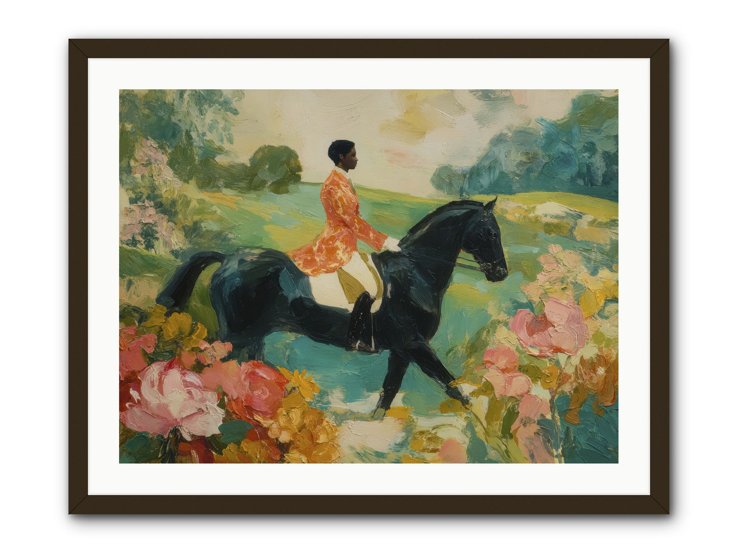 Softer Than Waking -- Framed Print - Black 32x24