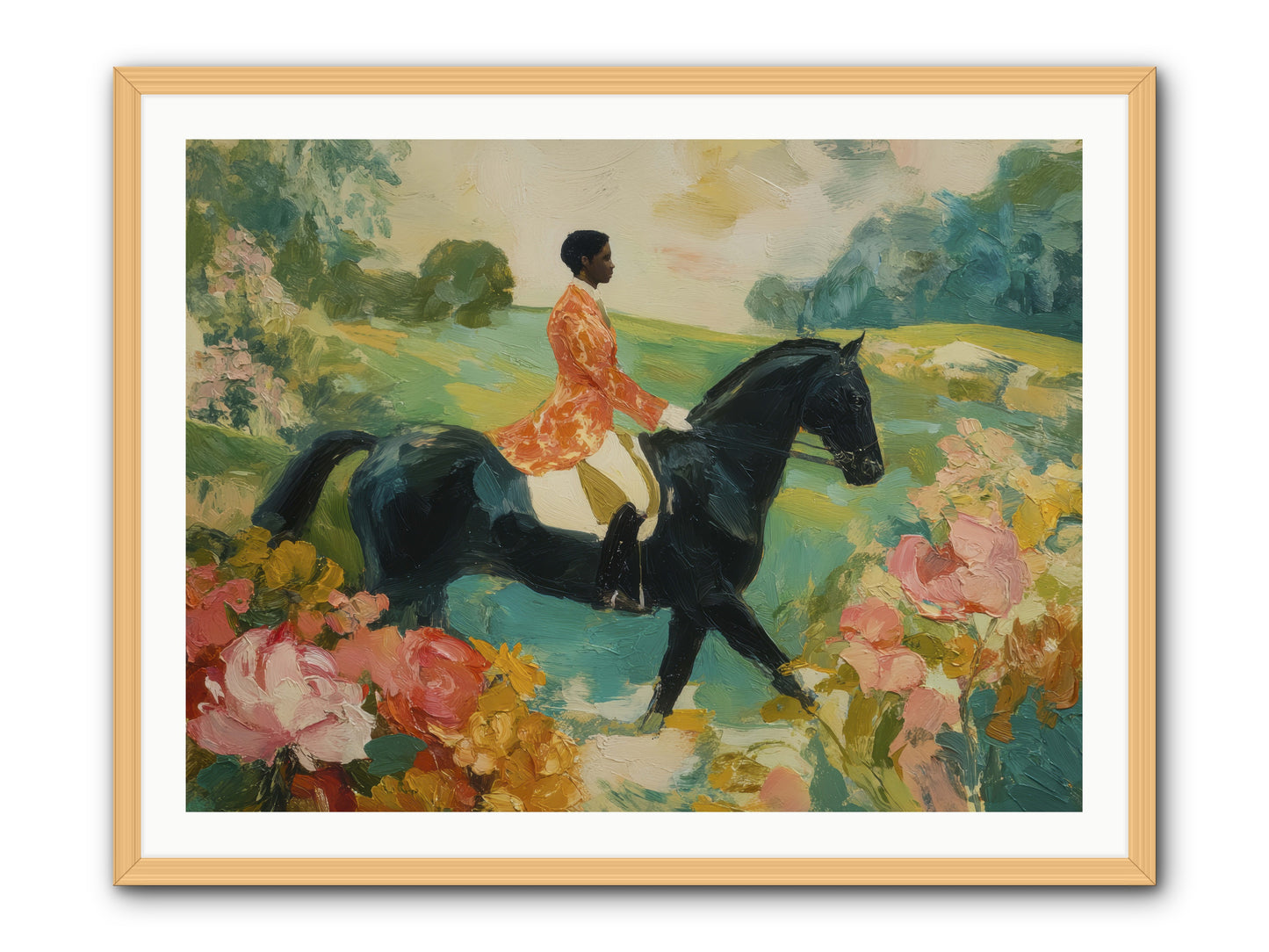 Softer Than Waking -- Framed Print - Natural 40x30